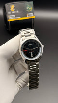 Silver with black Dial