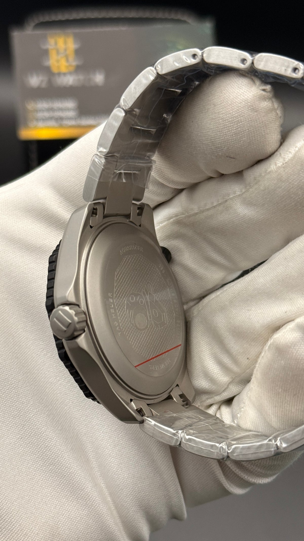 Silver with black Dial.
