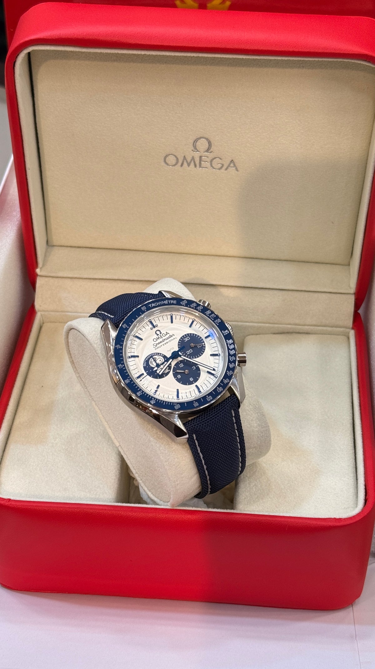 Silver with White Dial.
