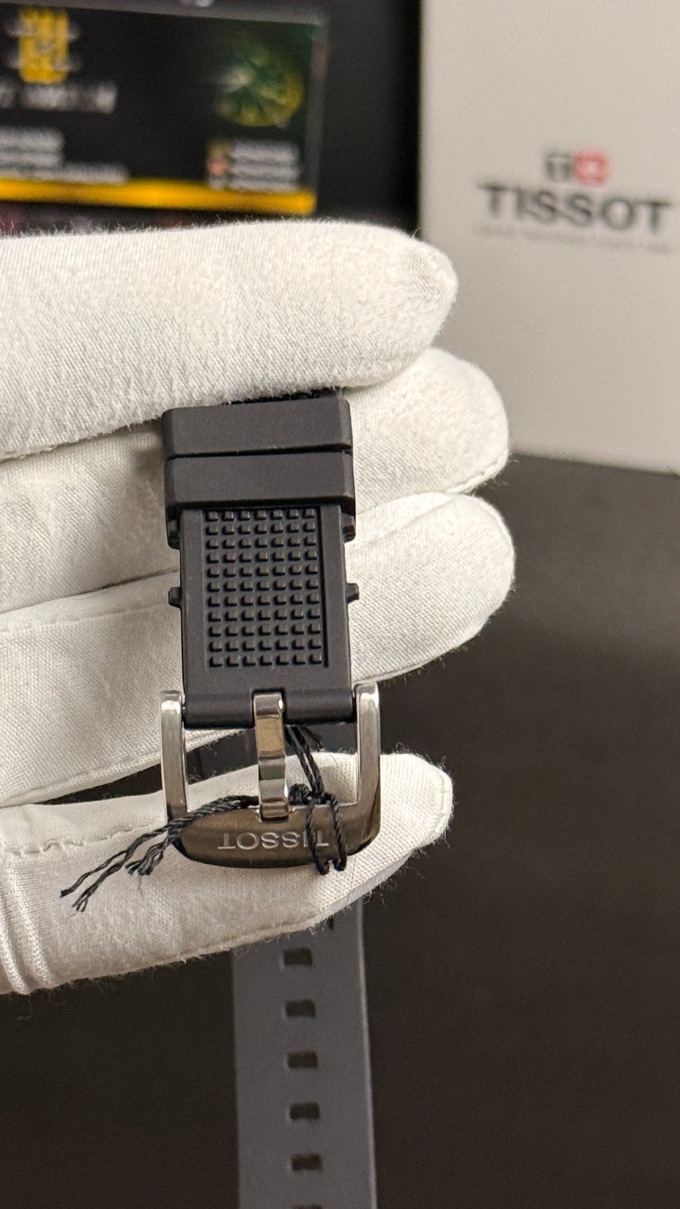 Silver with black dial
