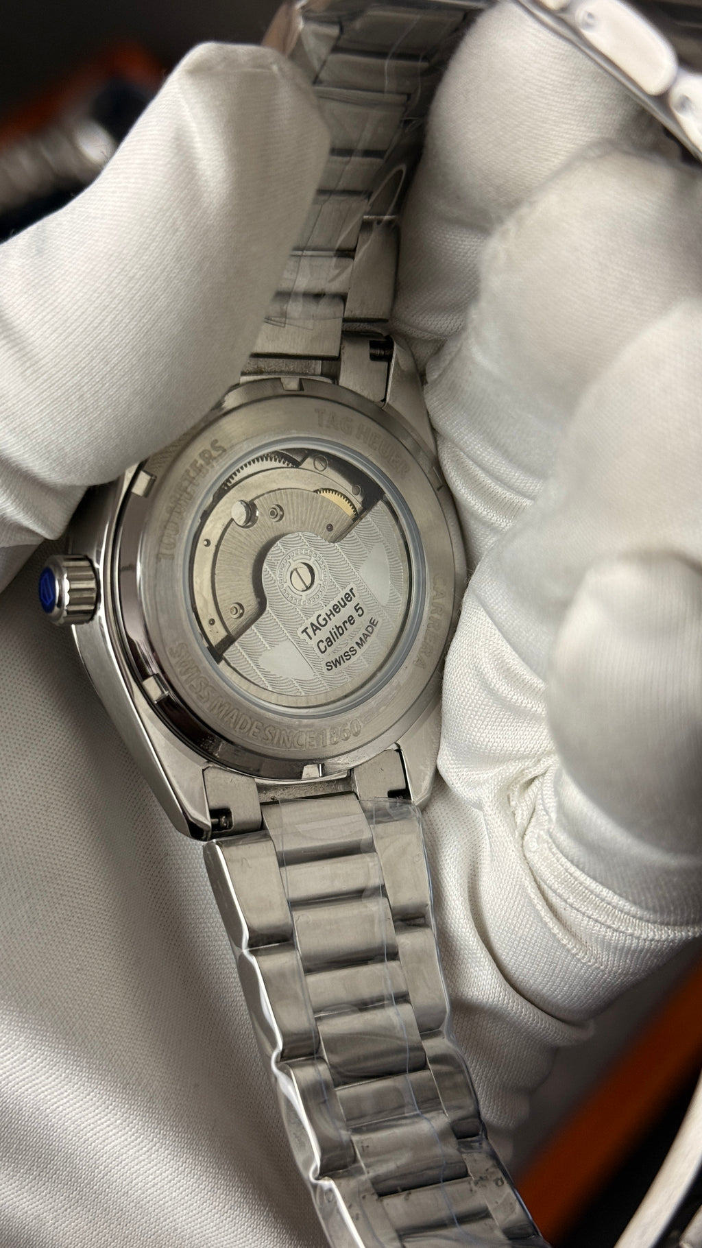 Silver with black Dial