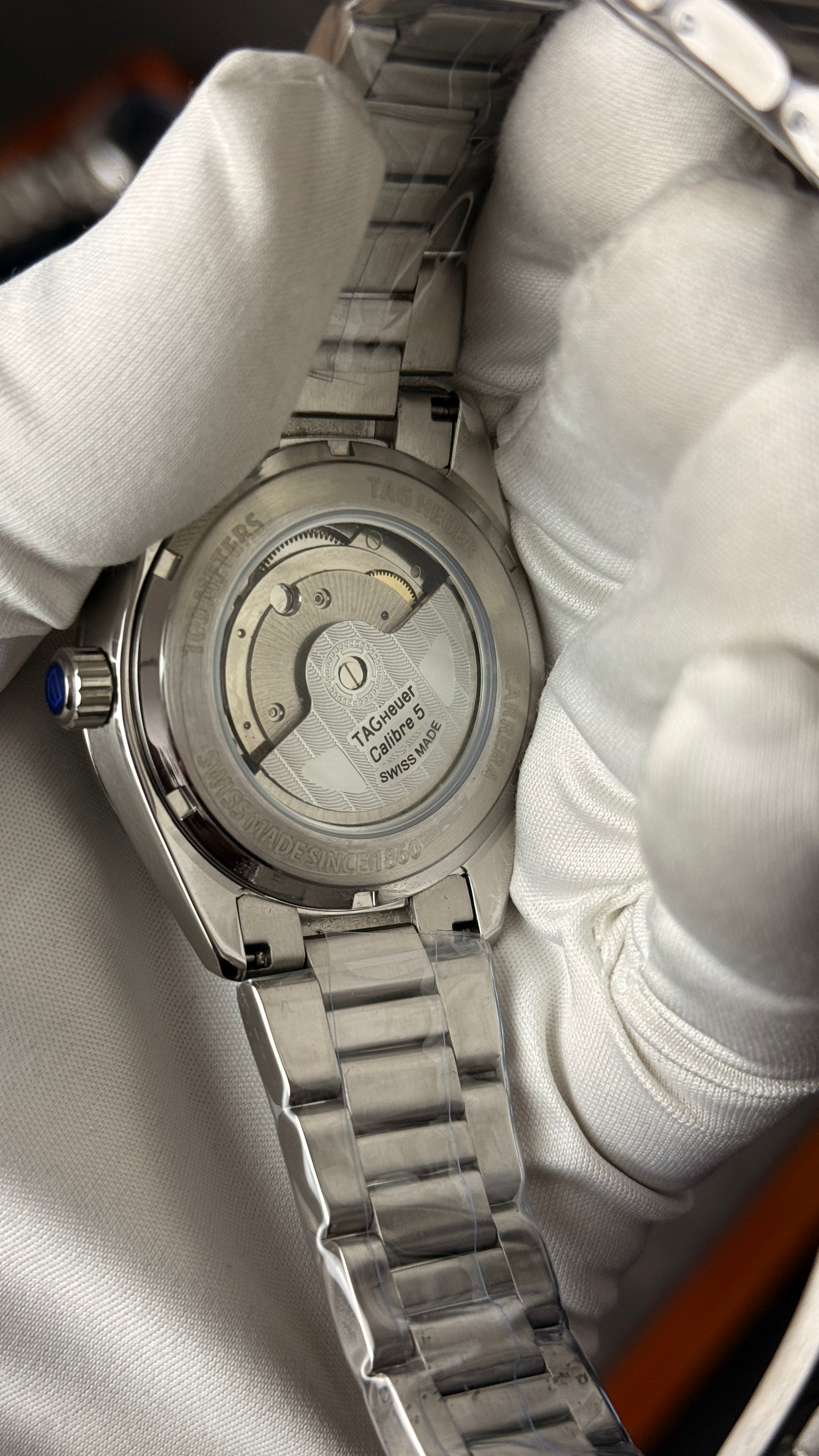 Silver with black Dial