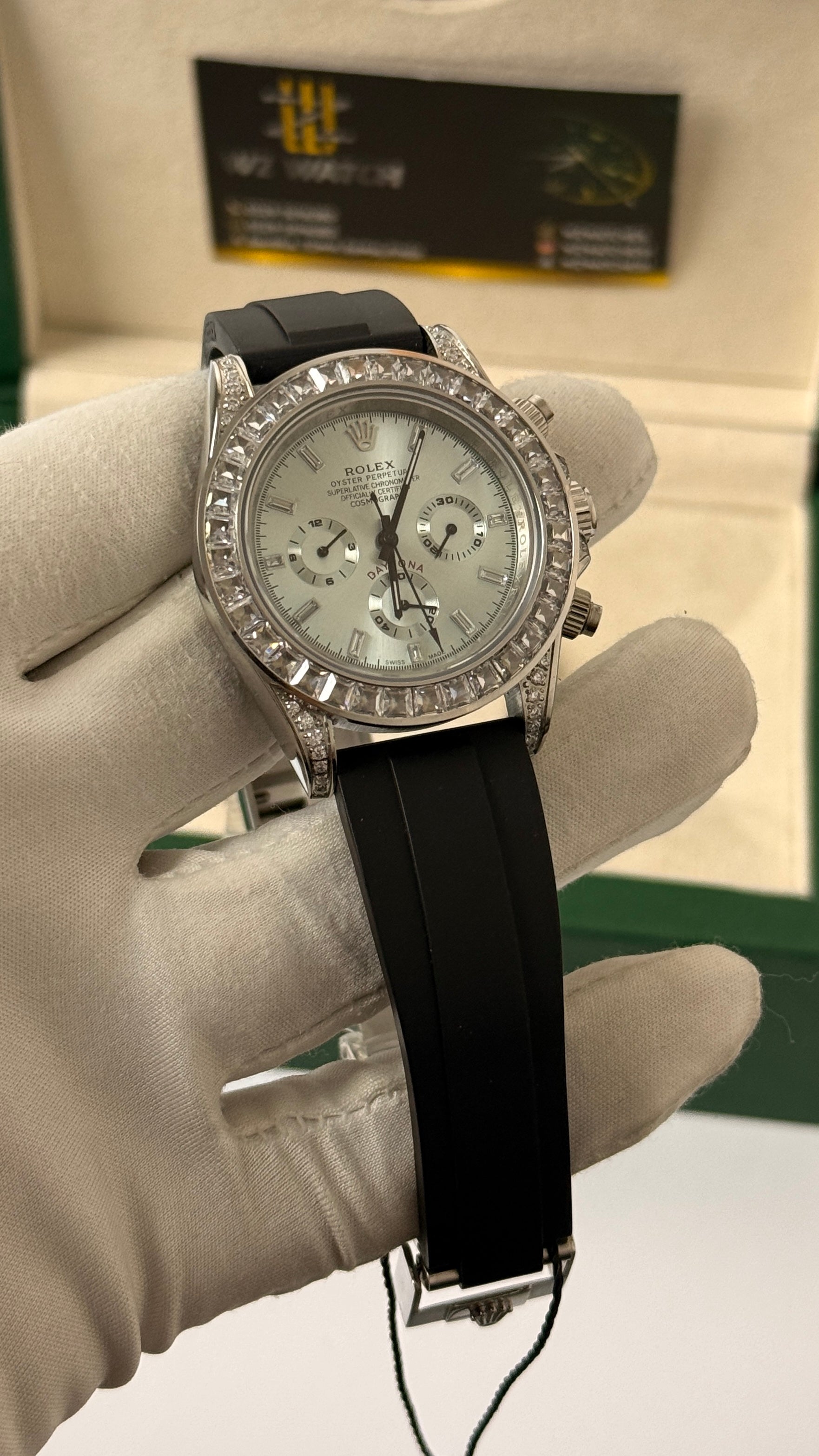 Silver with lce blue Dial