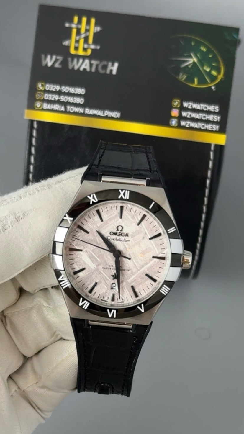 Silver with White Dial