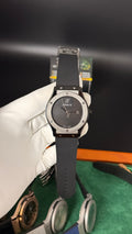 Silver with black Dial