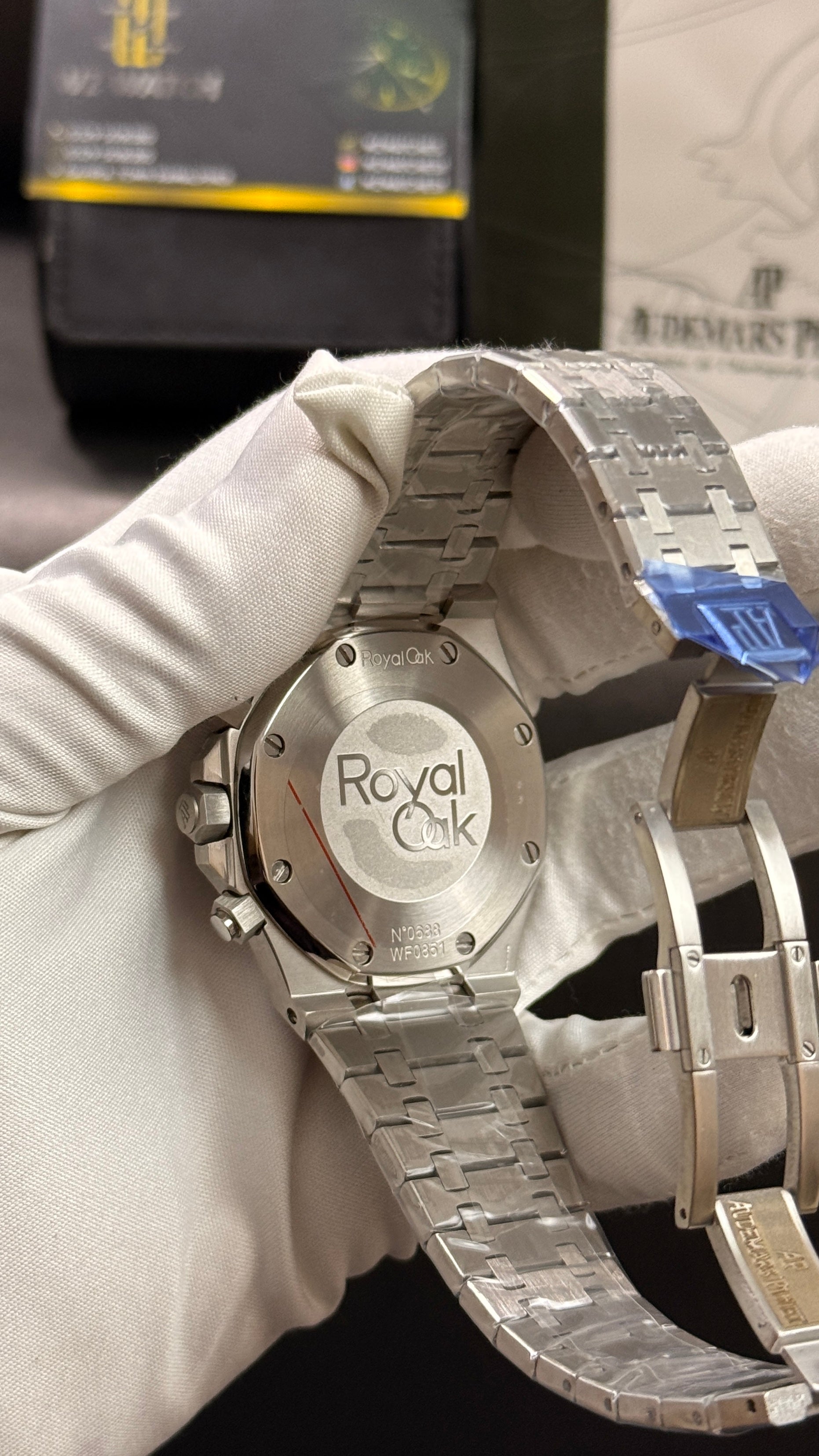 Silver with grey dial