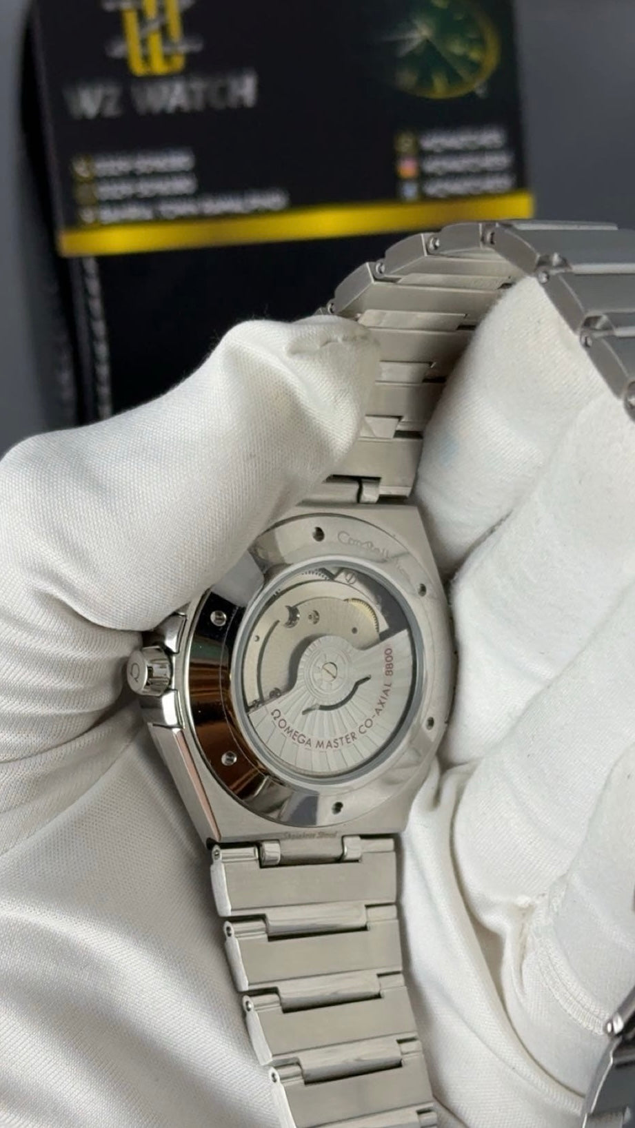 Silver with white Dial.