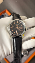 Silver with black Dial