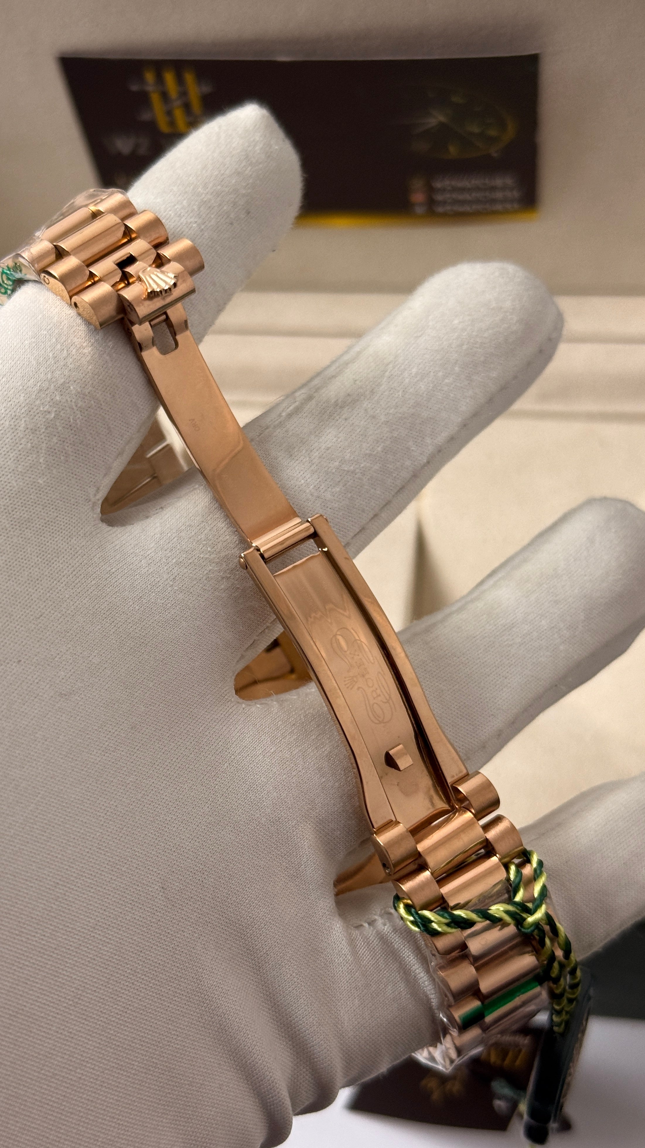 Rose Gold with  Apue Dial.