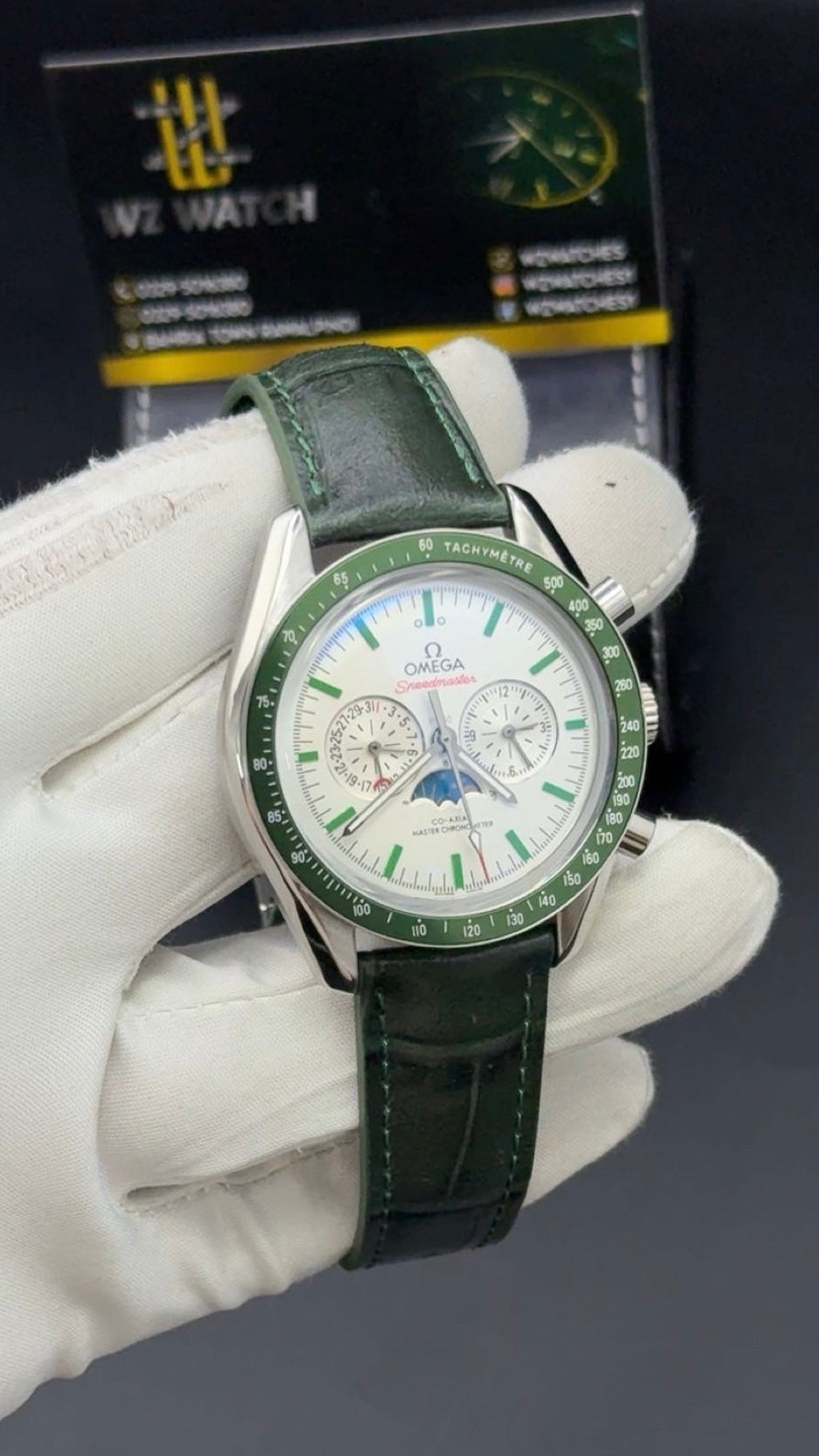 Silver with white Dial