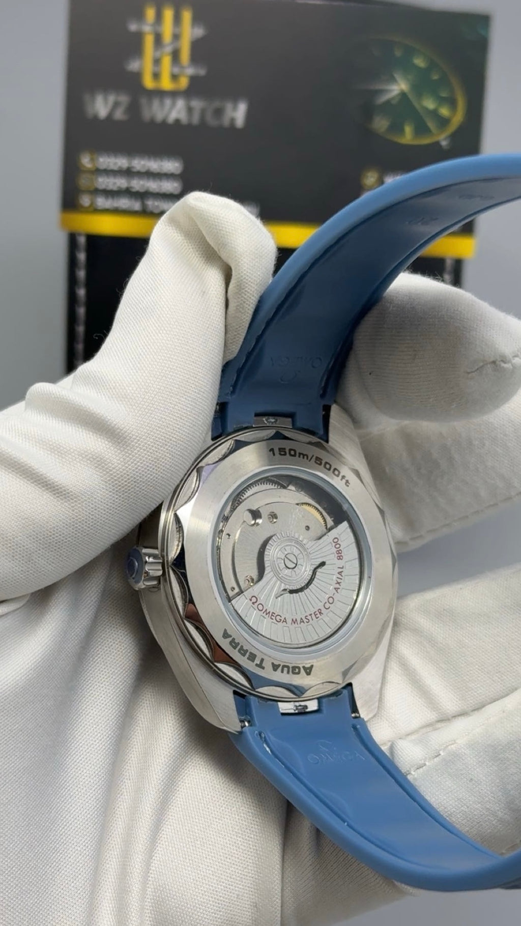 Silver with Blue Dial.