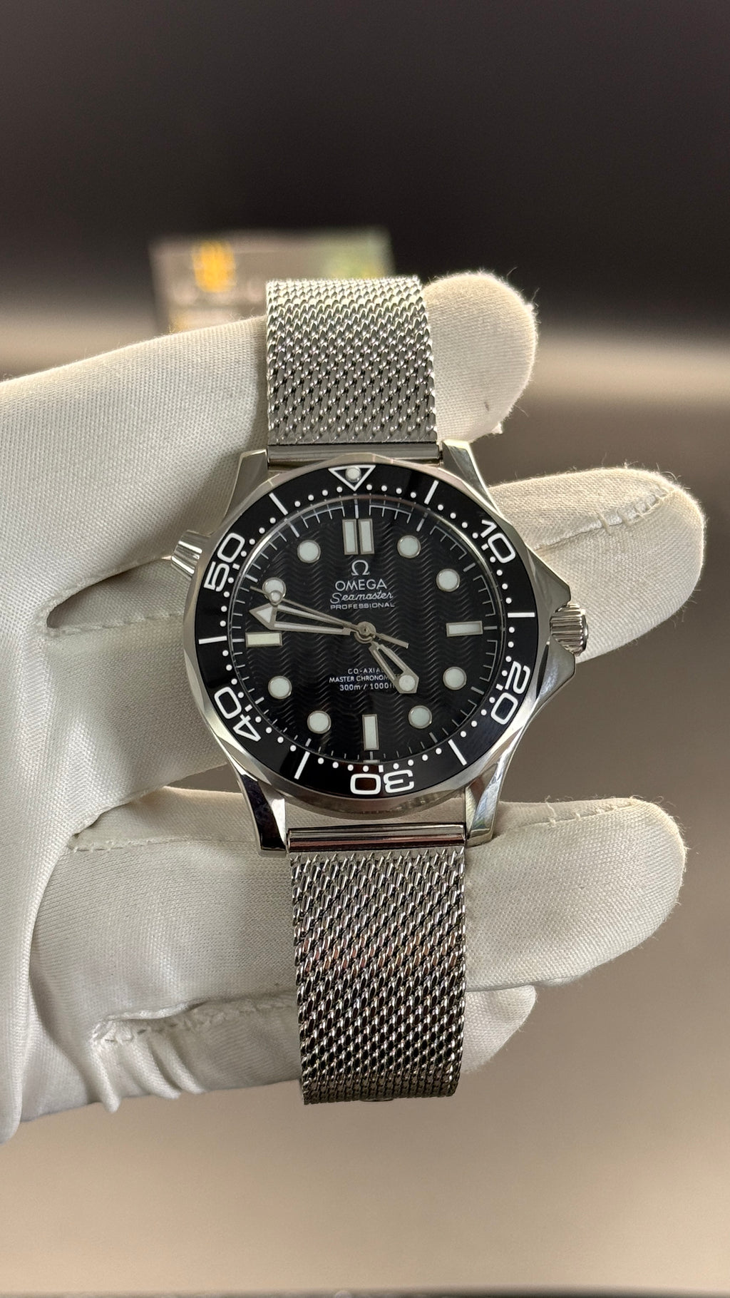Silver with black Dial.