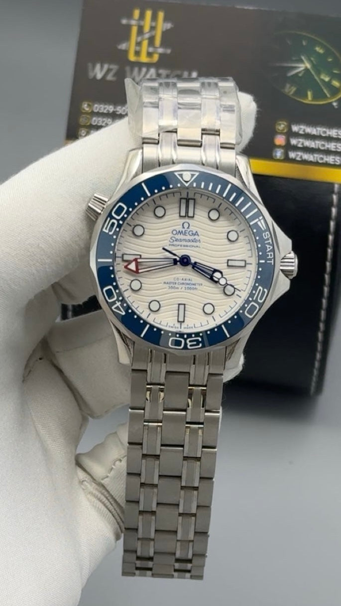 Silver with white Dial.