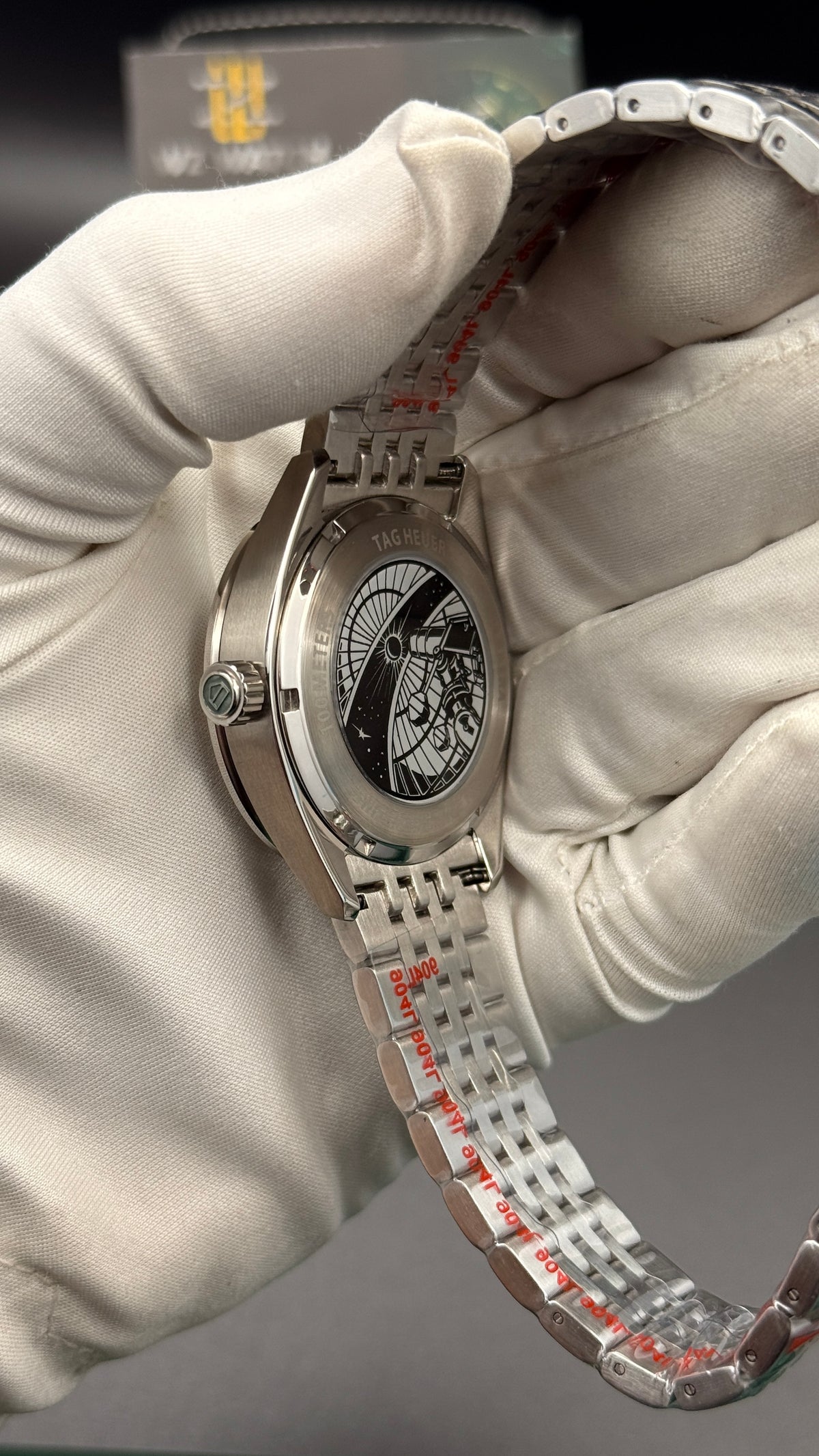 Silver with white Dial.