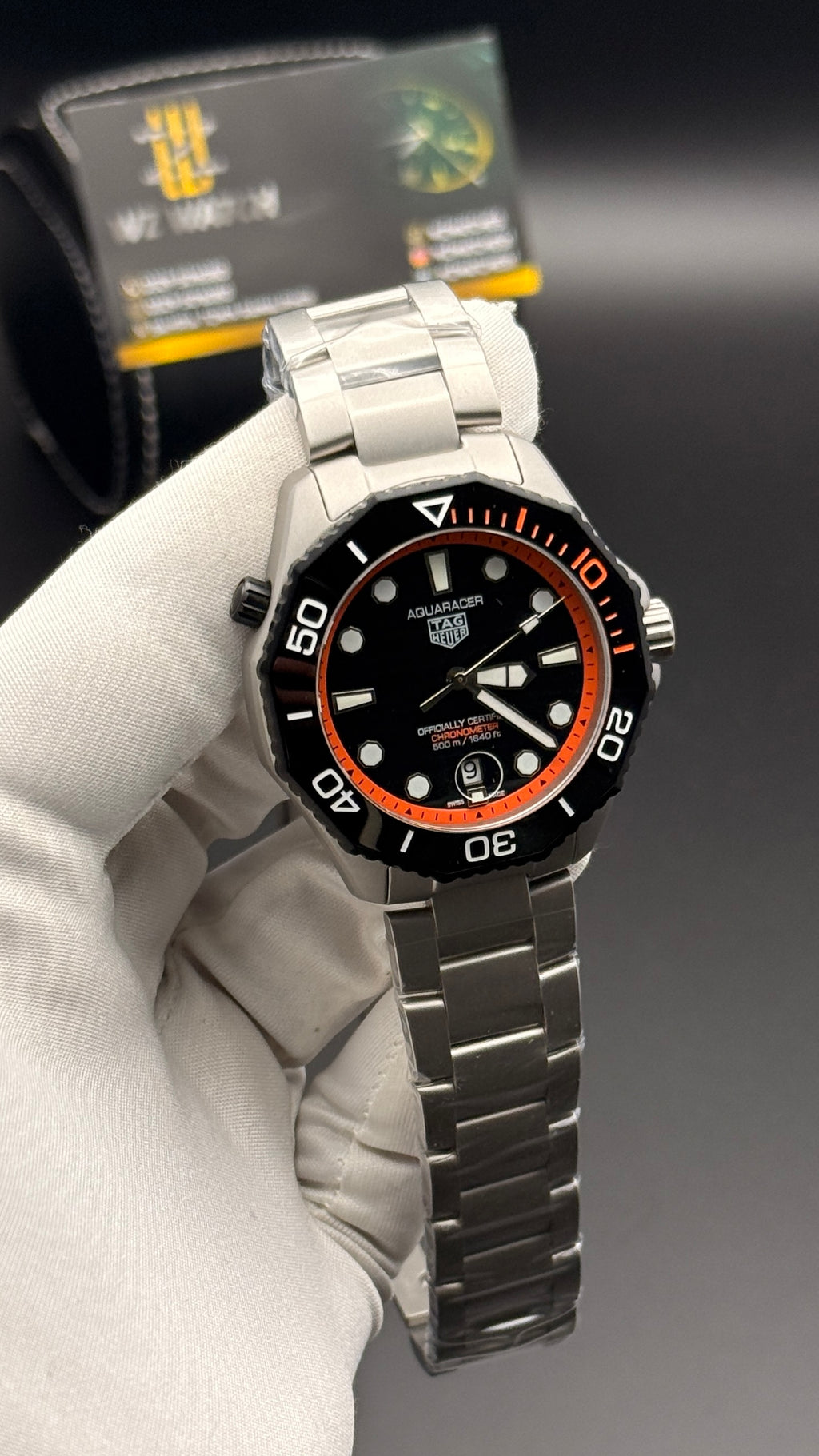 Silver with black Dial
