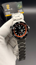 Silver with black Dial
