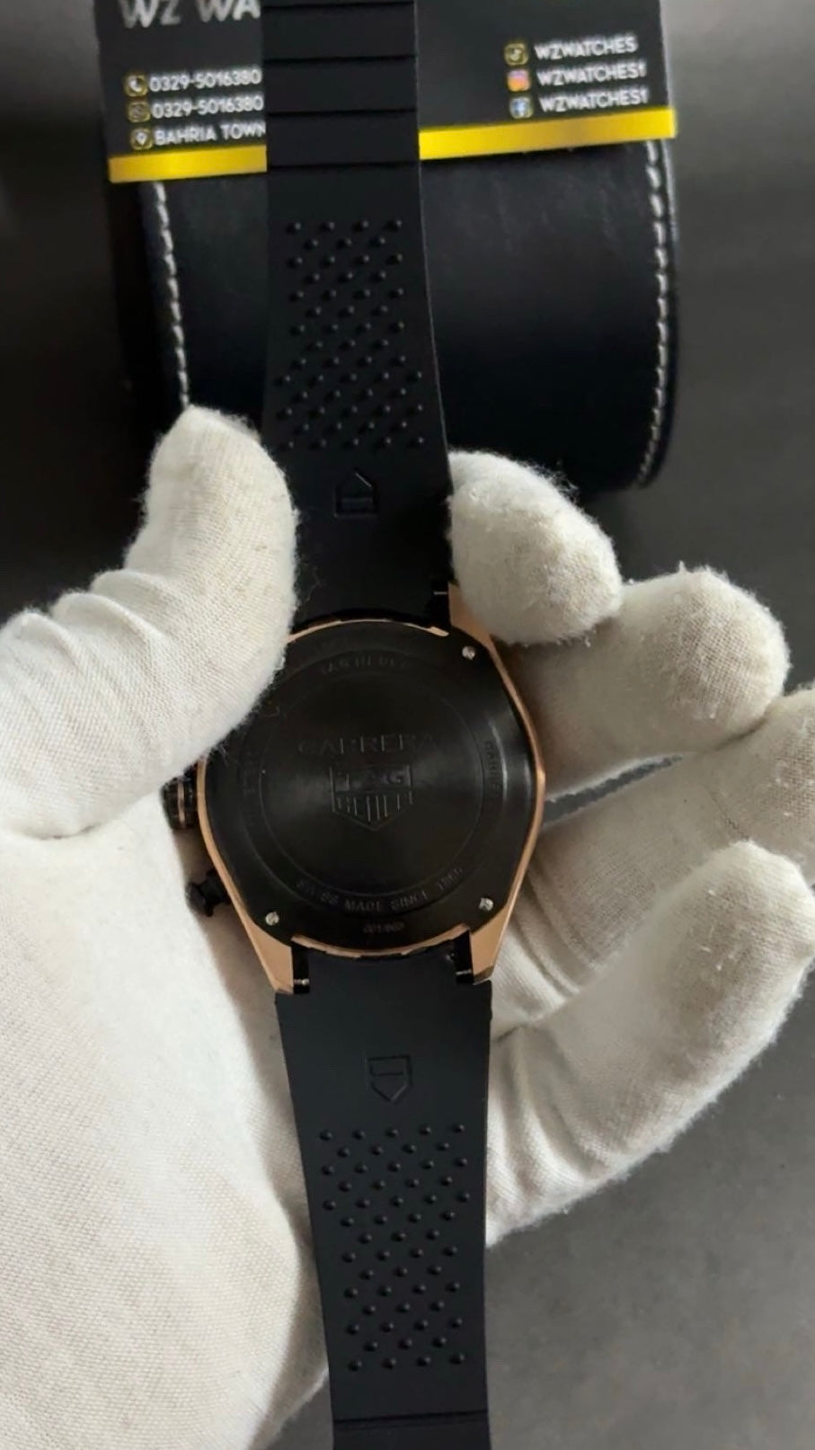 Rose gold with gray Dial