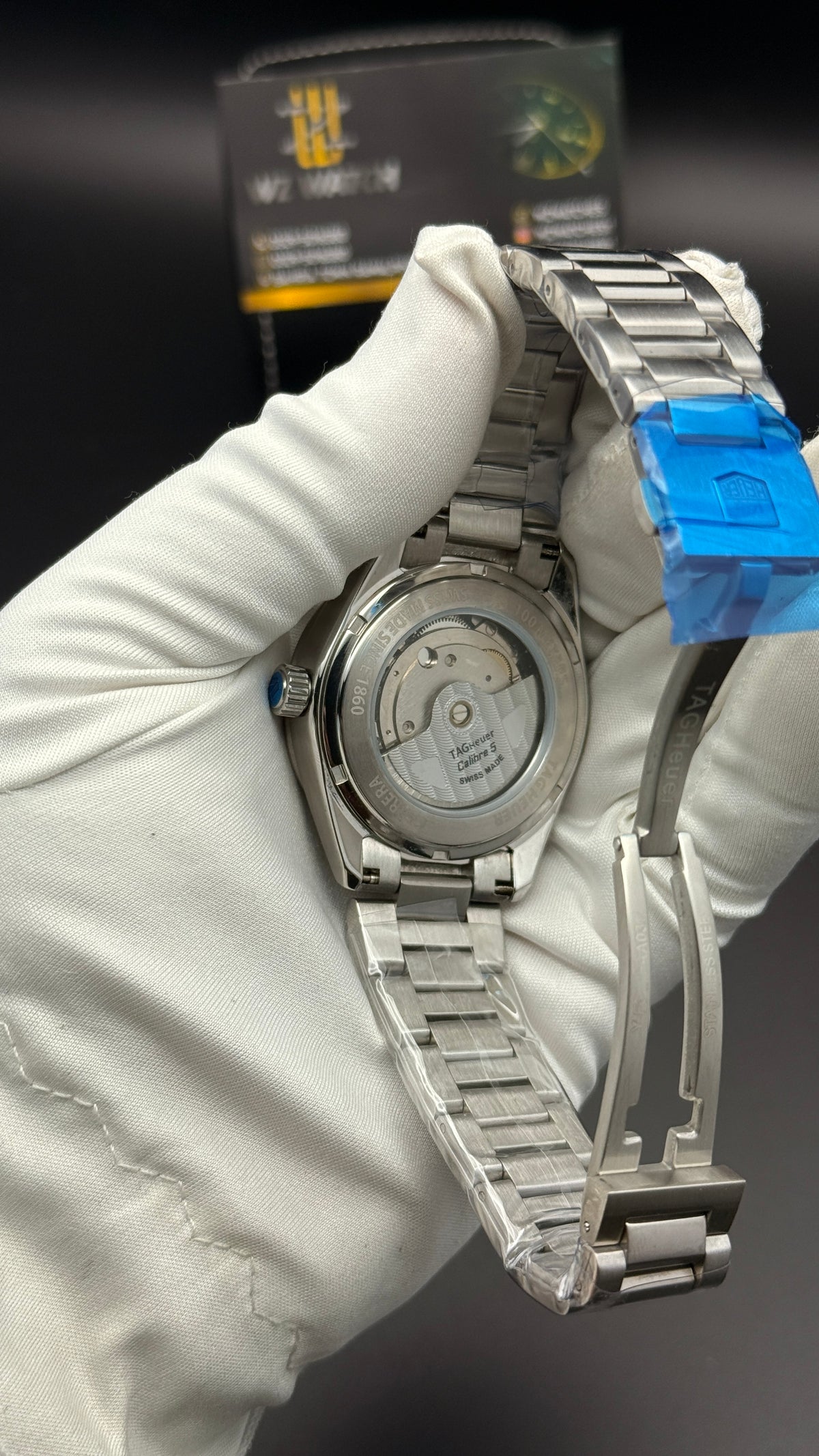 Silver with black Dial