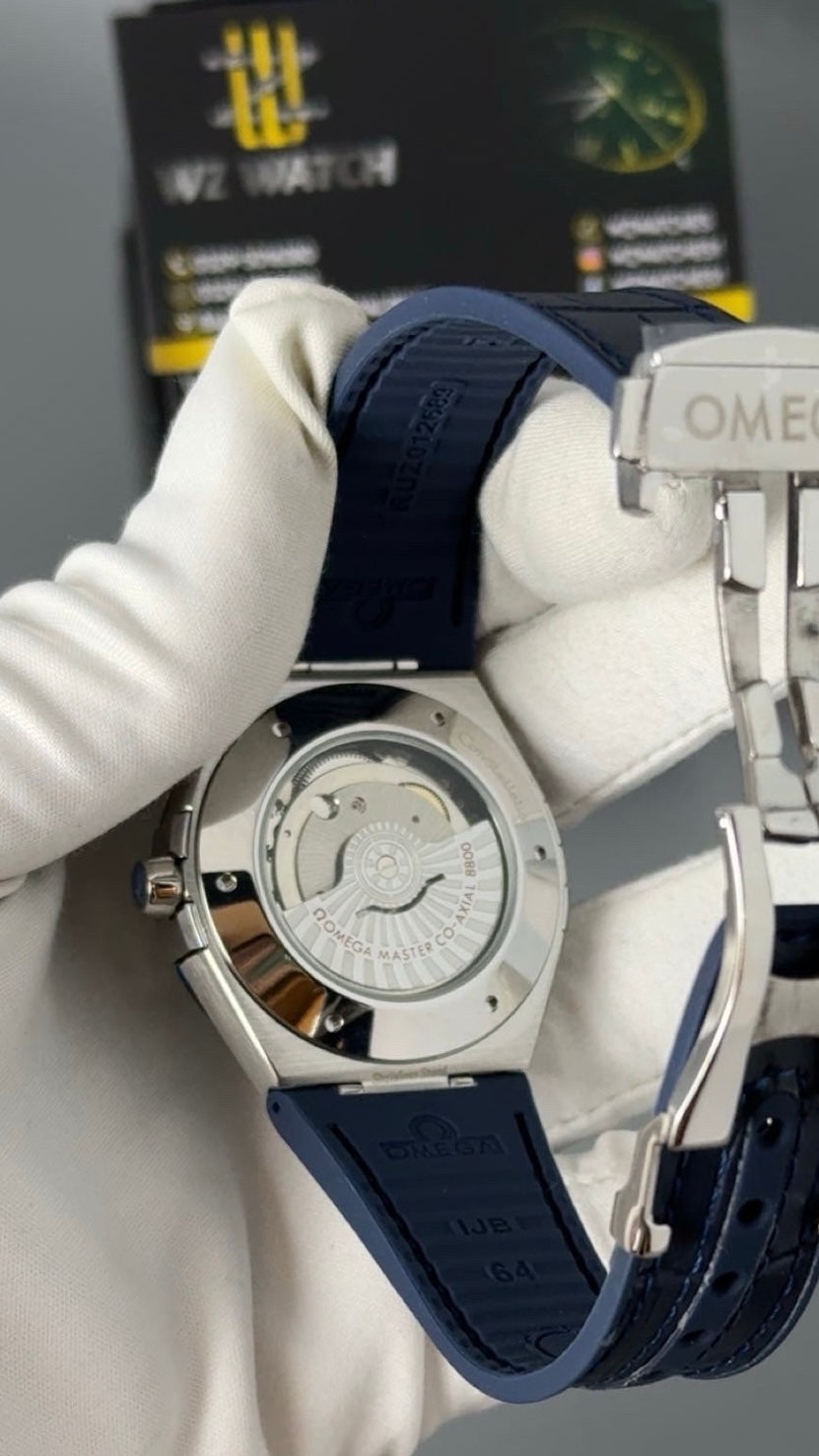 Silver with white Dial.