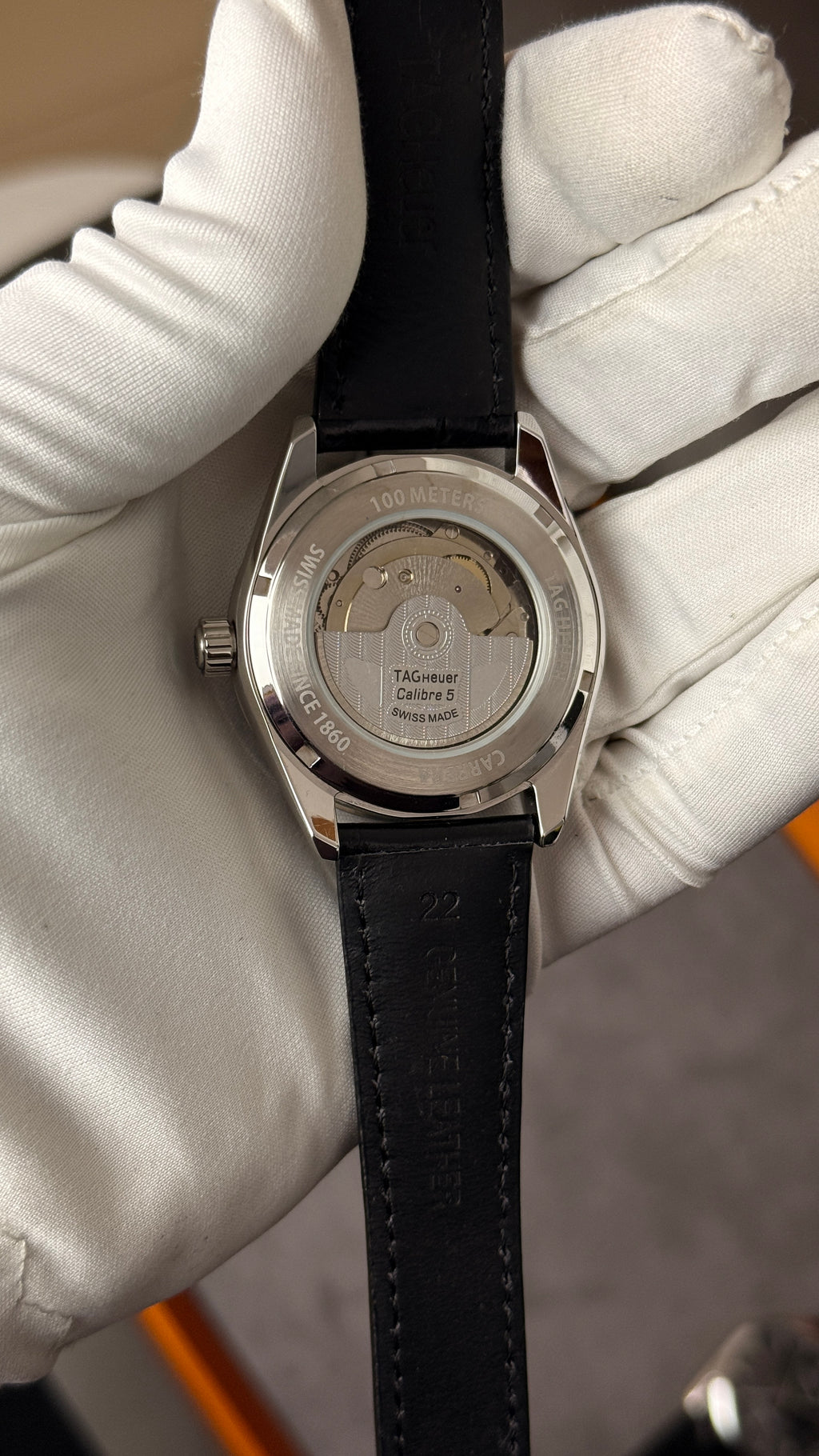 Silver with black Dial