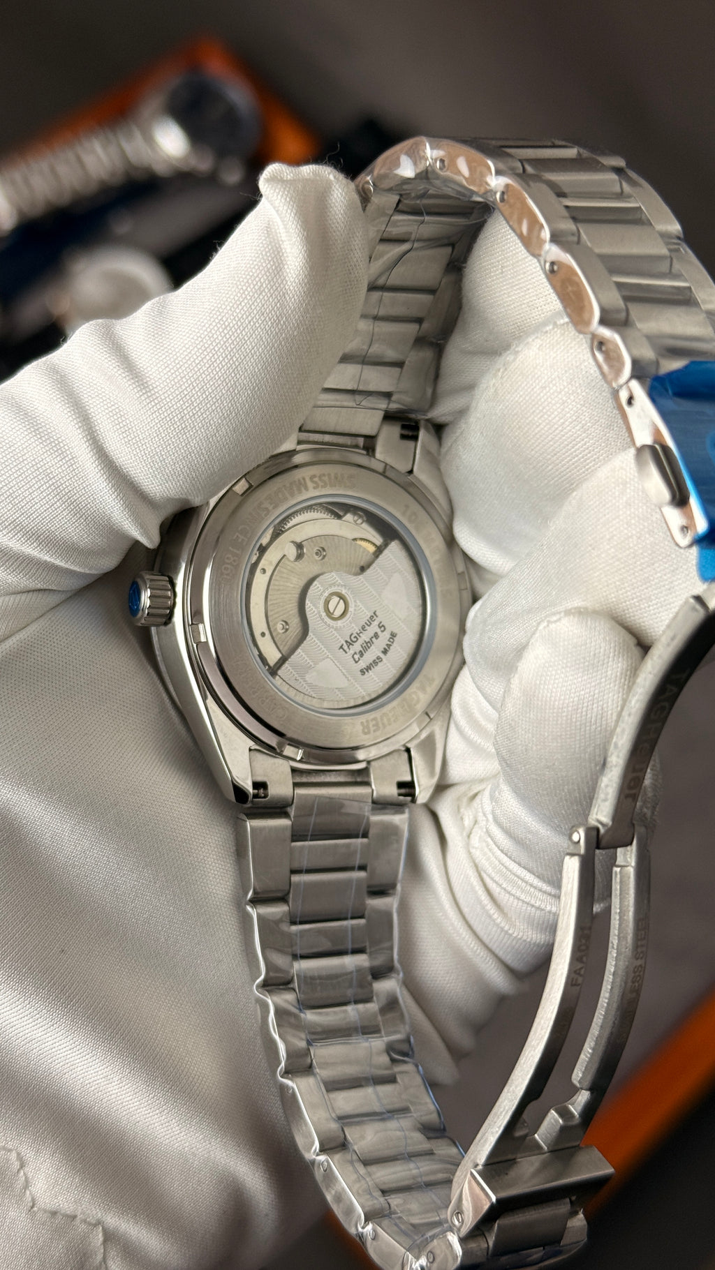 Silver with tiger Dial