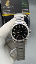 Silver with black Dial.