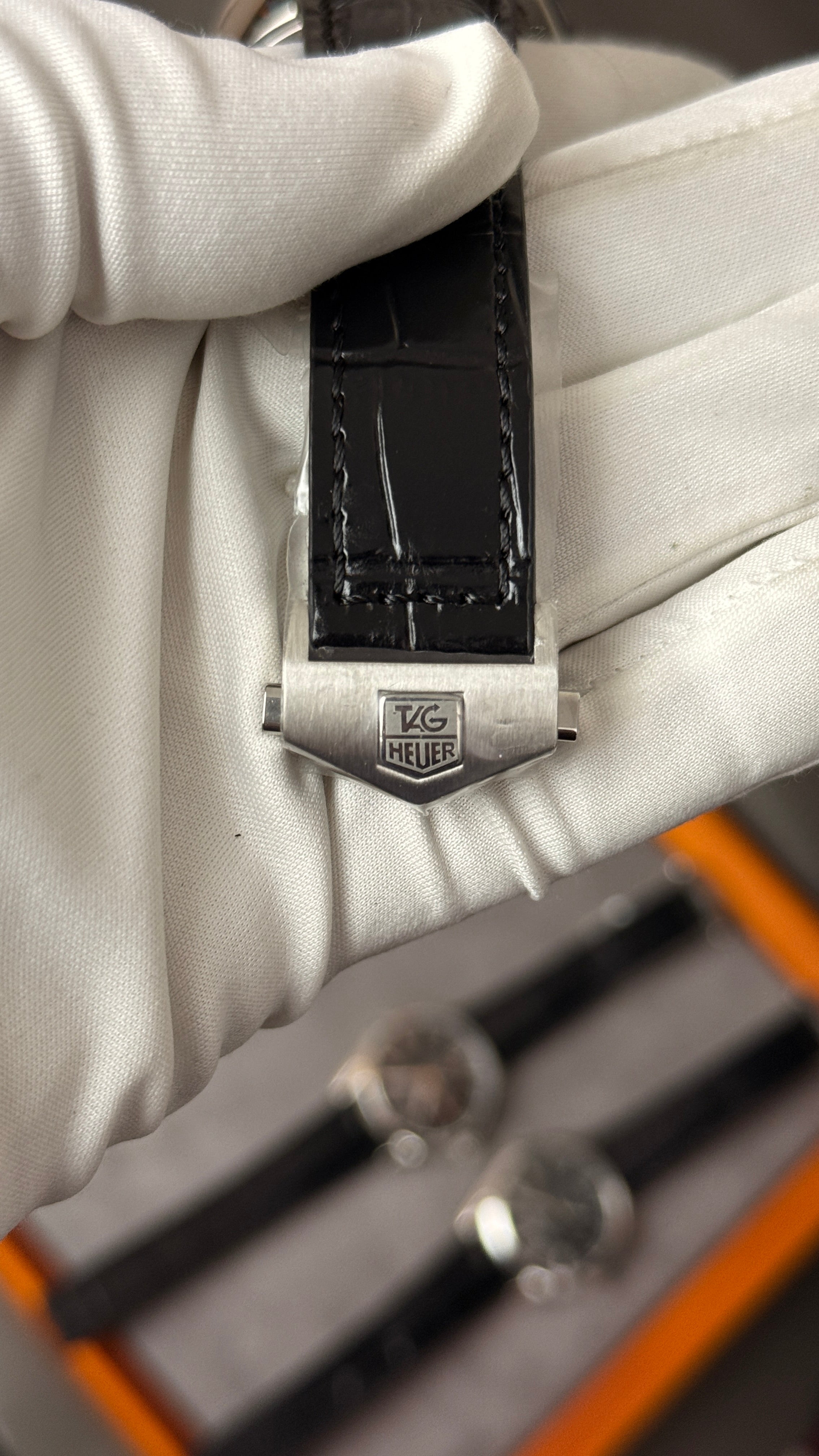 Silver with black Dial