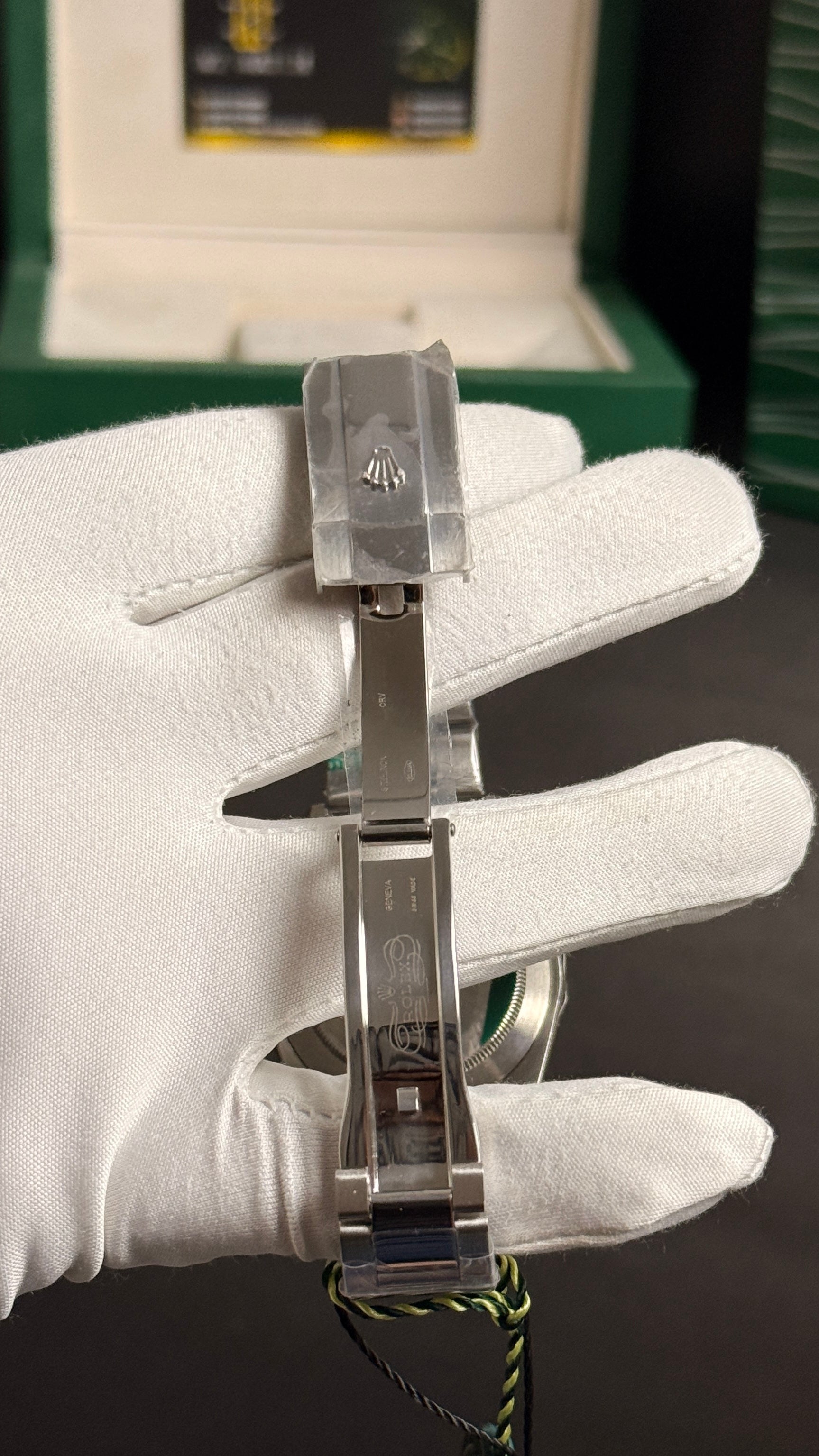 Silver with grey Dial.