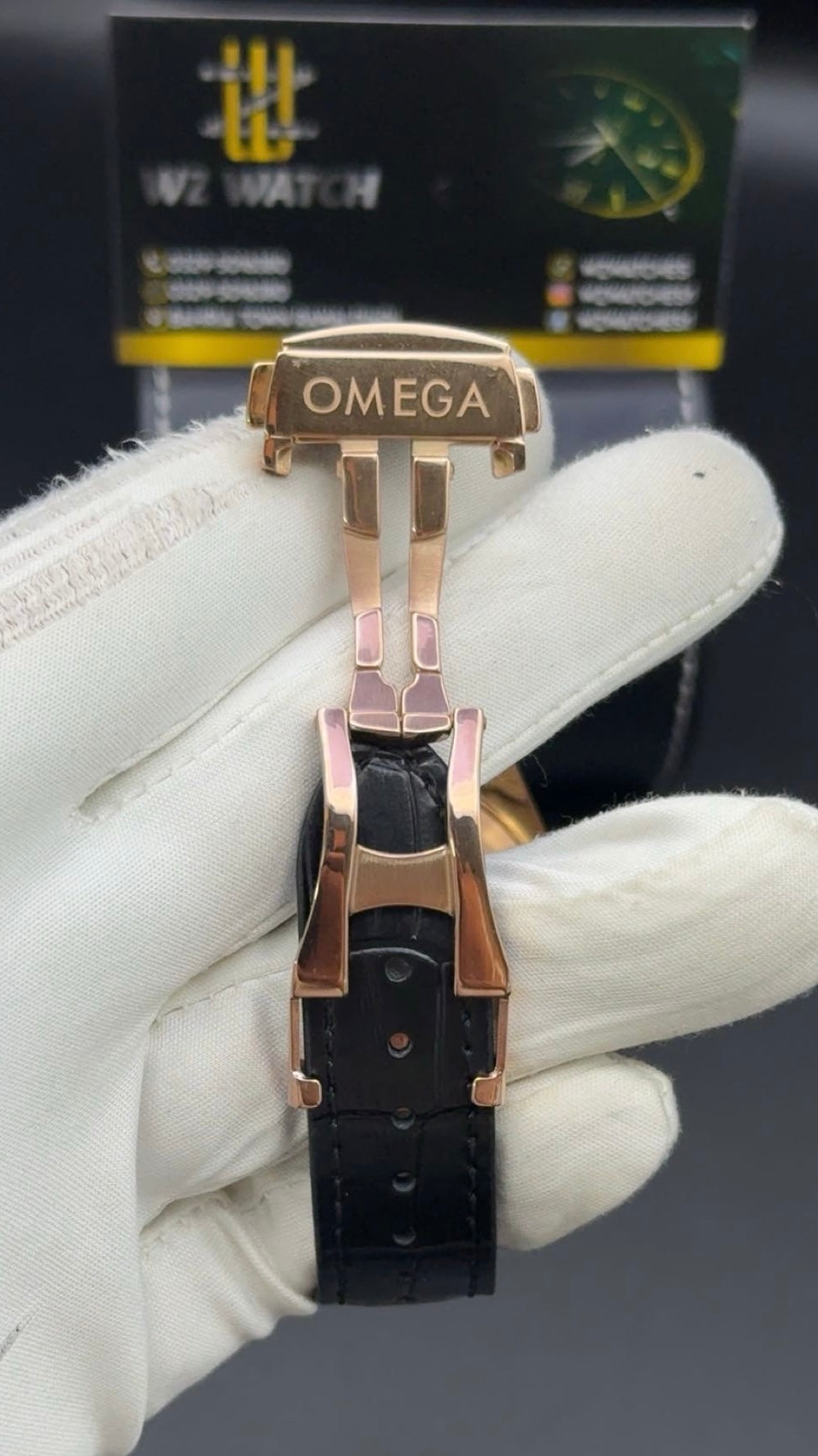 Rose gold with  black Dial