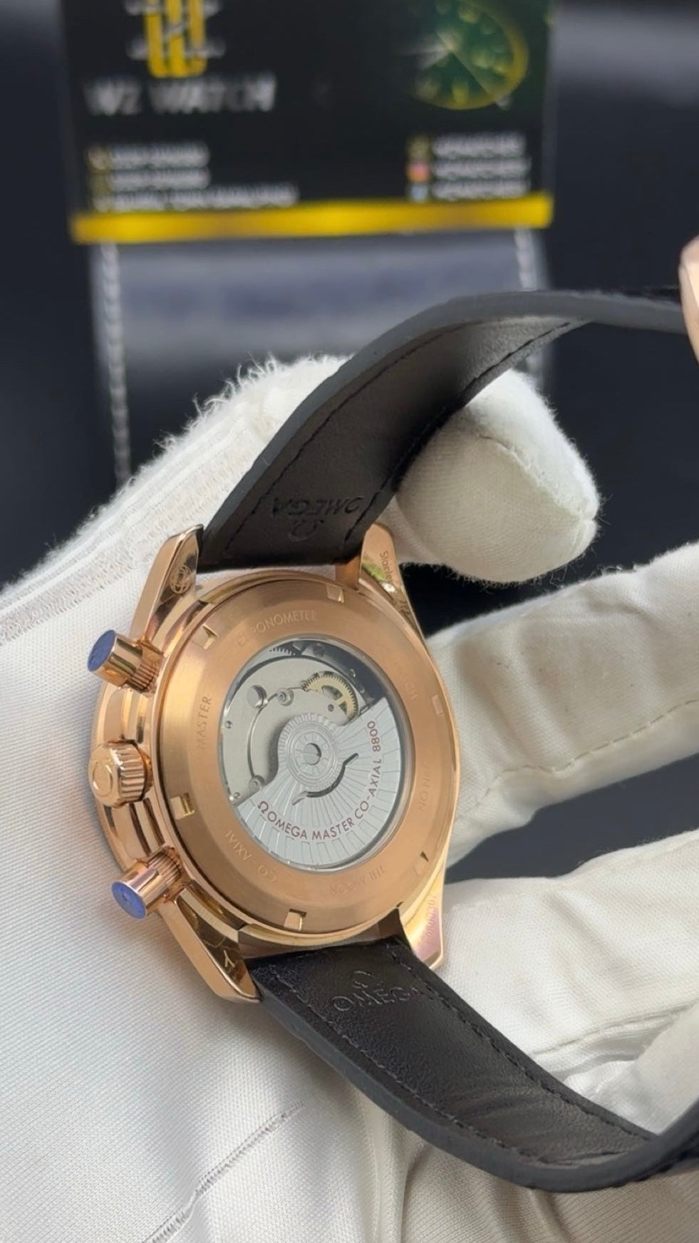 Rose gold with black Dial