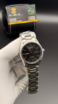 Silver with black Dial