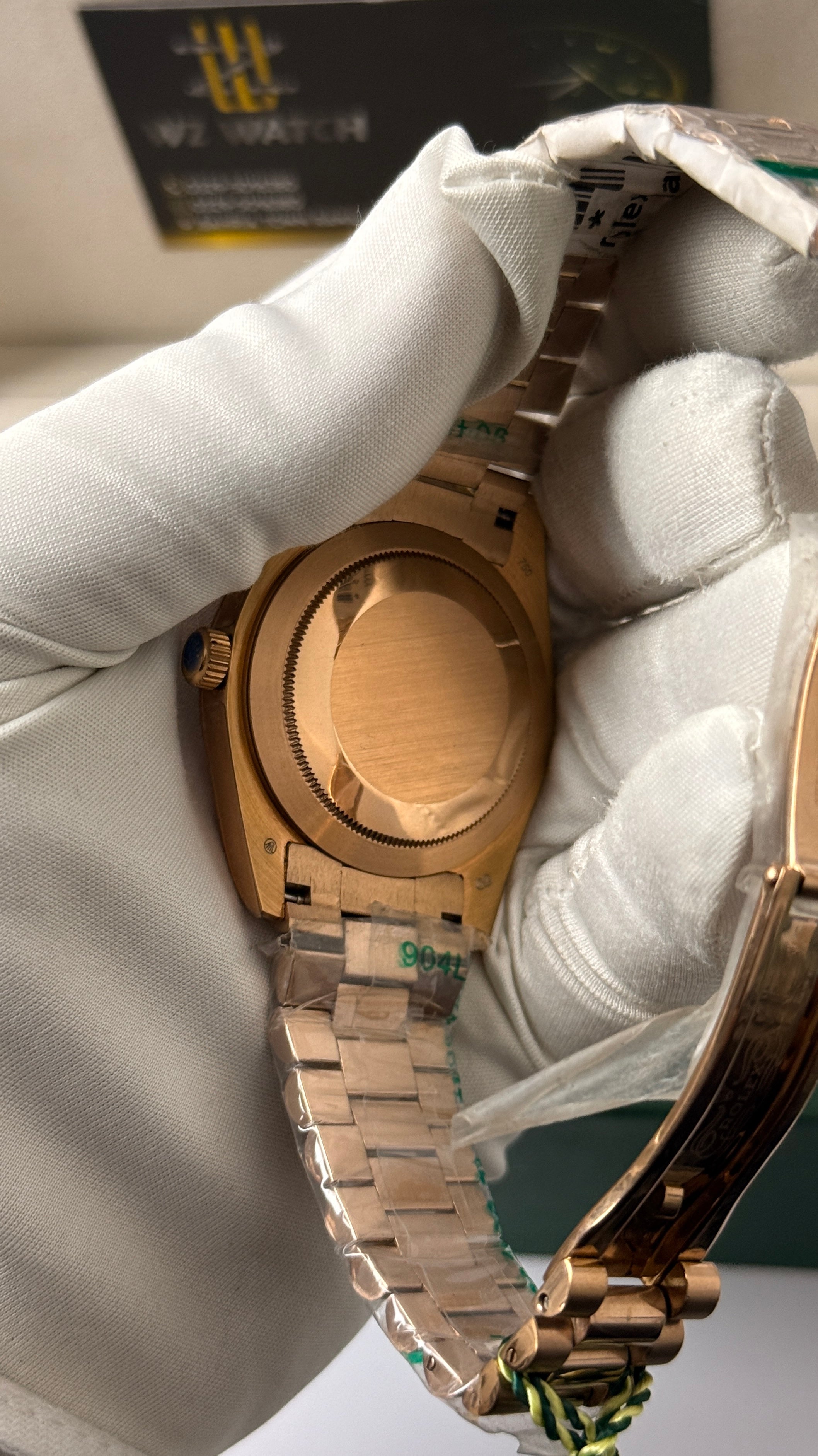 Rose Gold with grey Dial.
