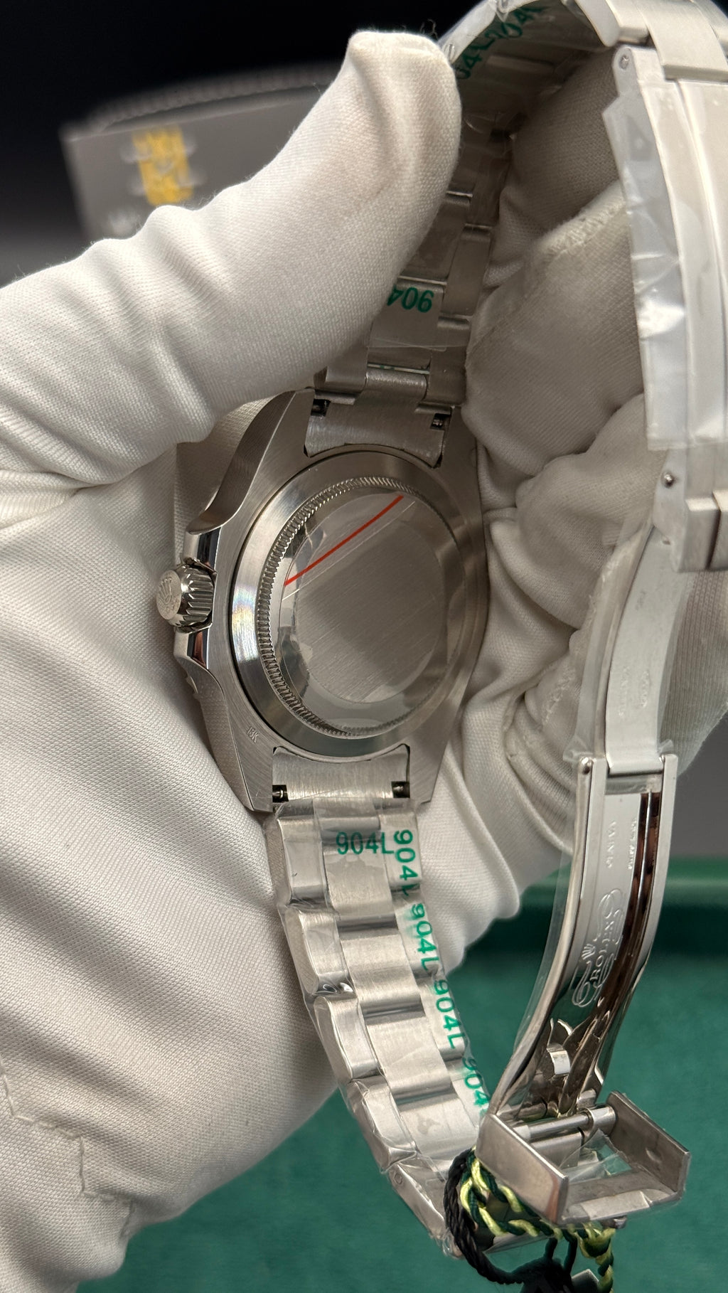 Silver with black Dial.