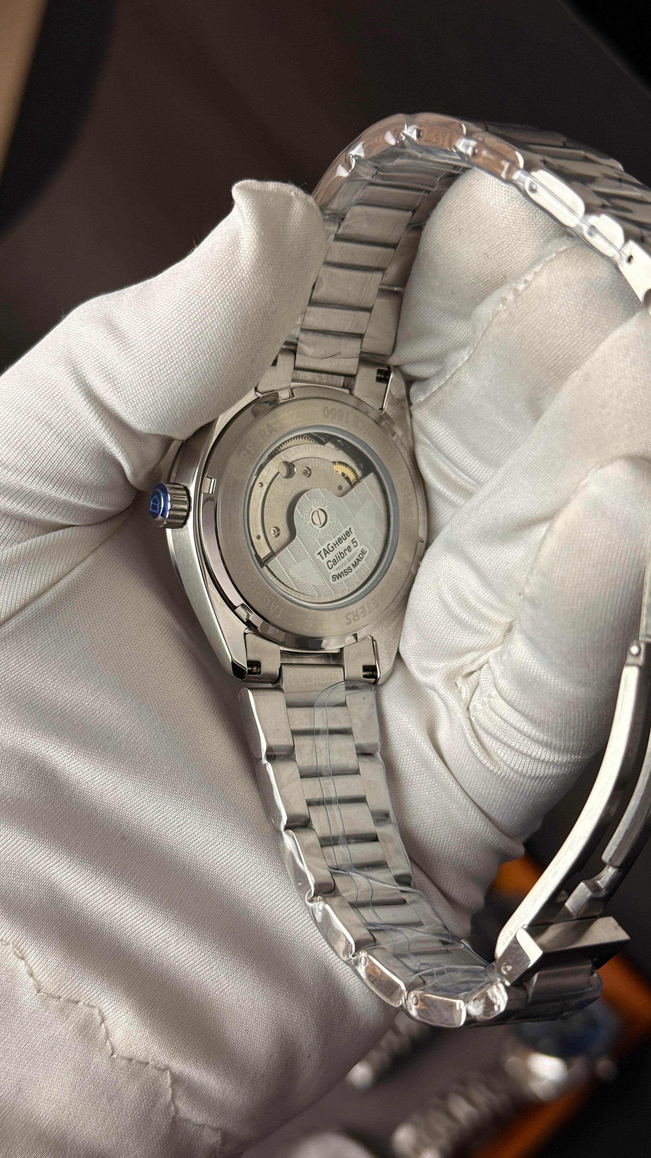 Silver with black Dial