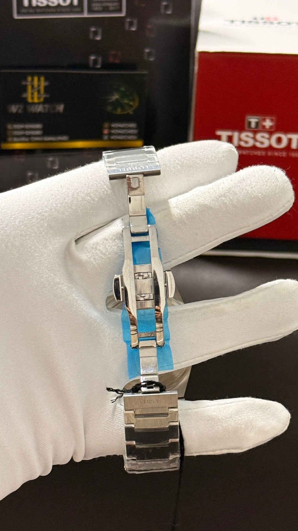 Silver with white dial