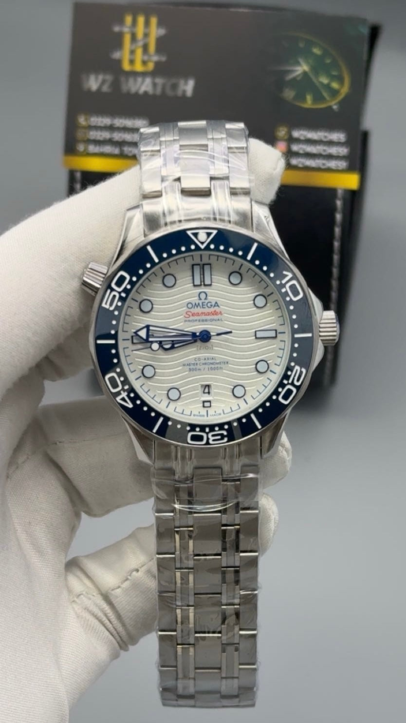 Silver with white Dial.