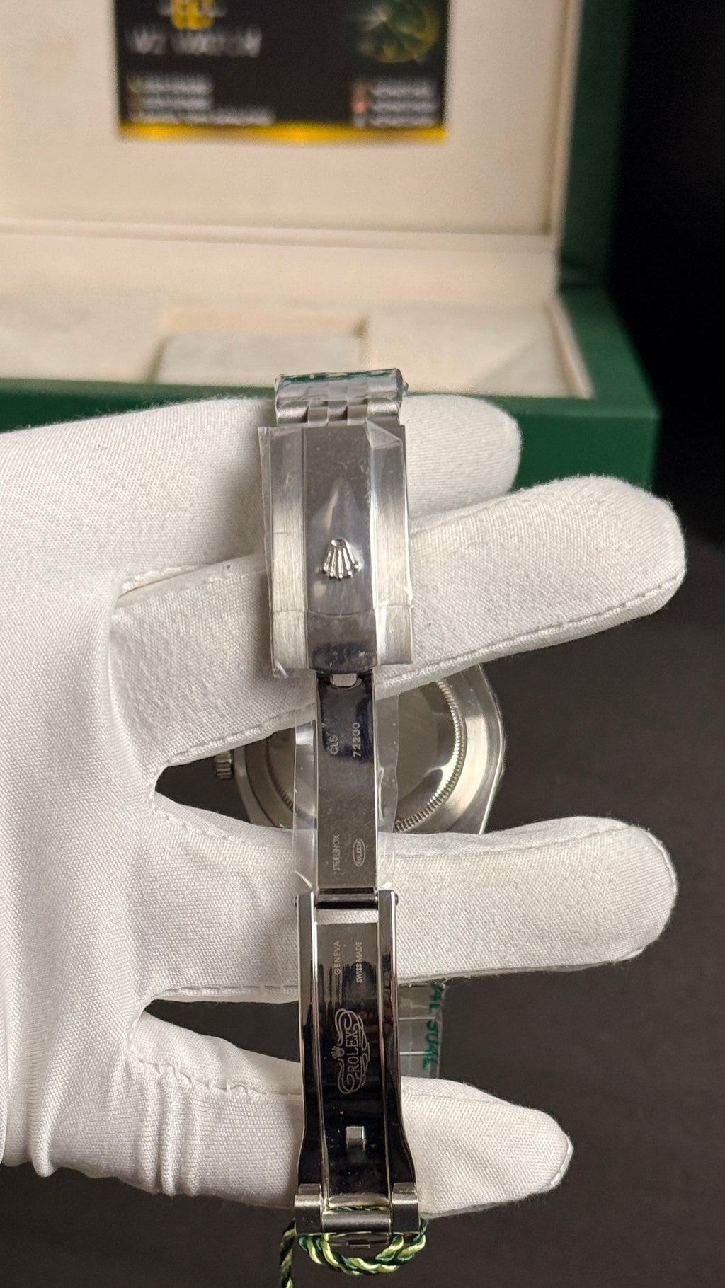 Silver with black Dial.