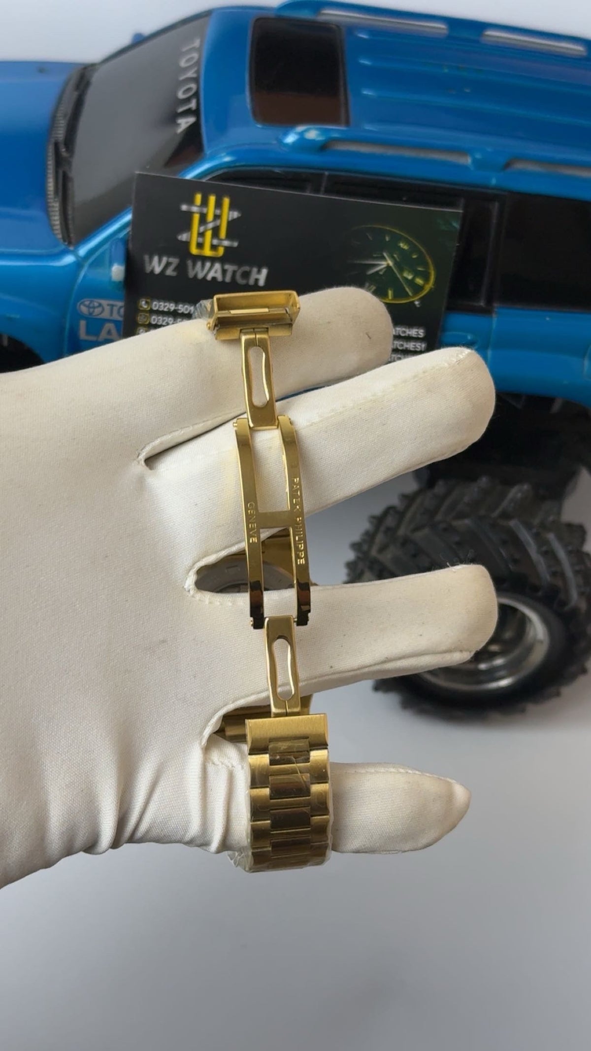 Gold with black Dial.