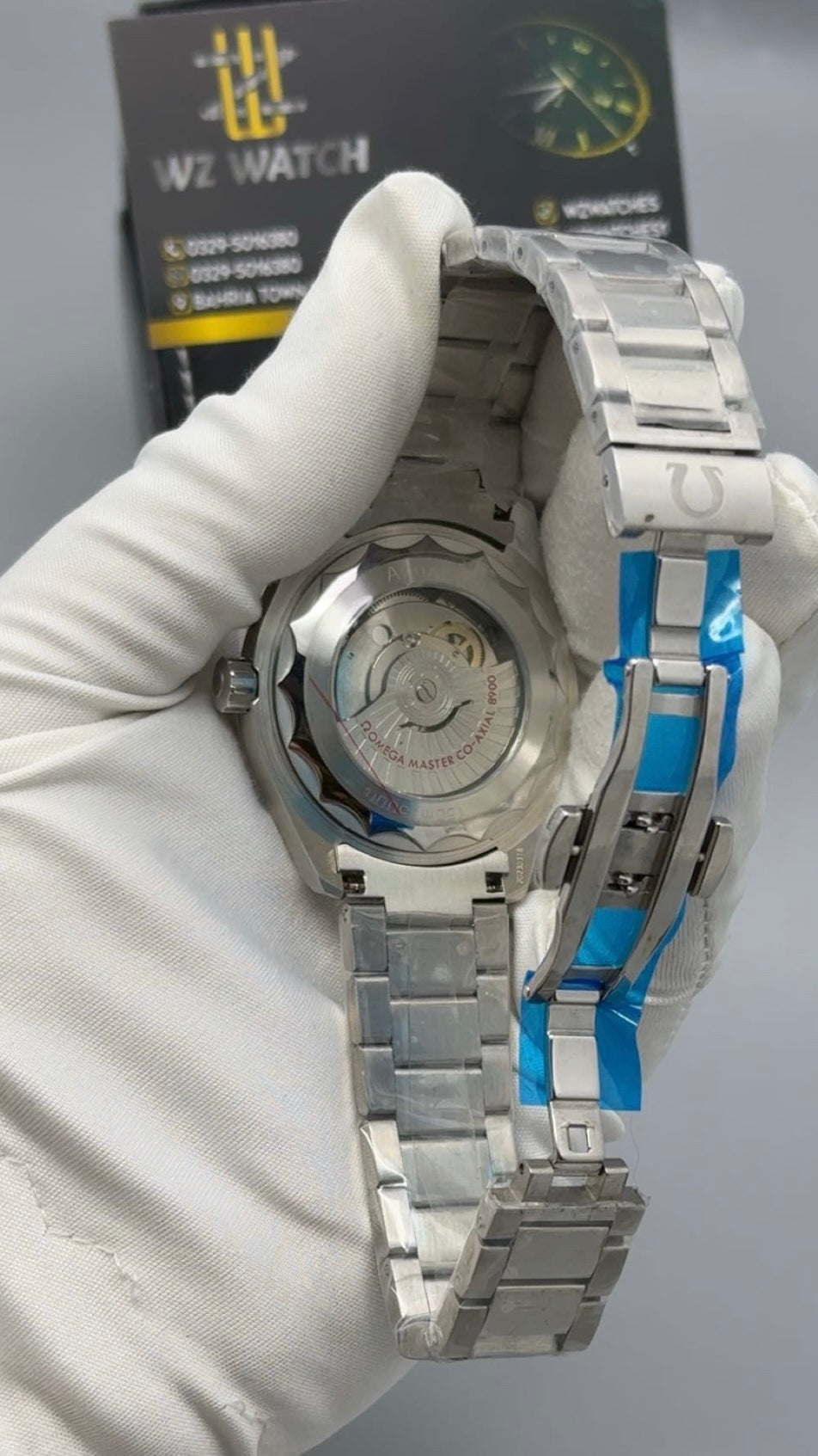 Silver with black Dial.