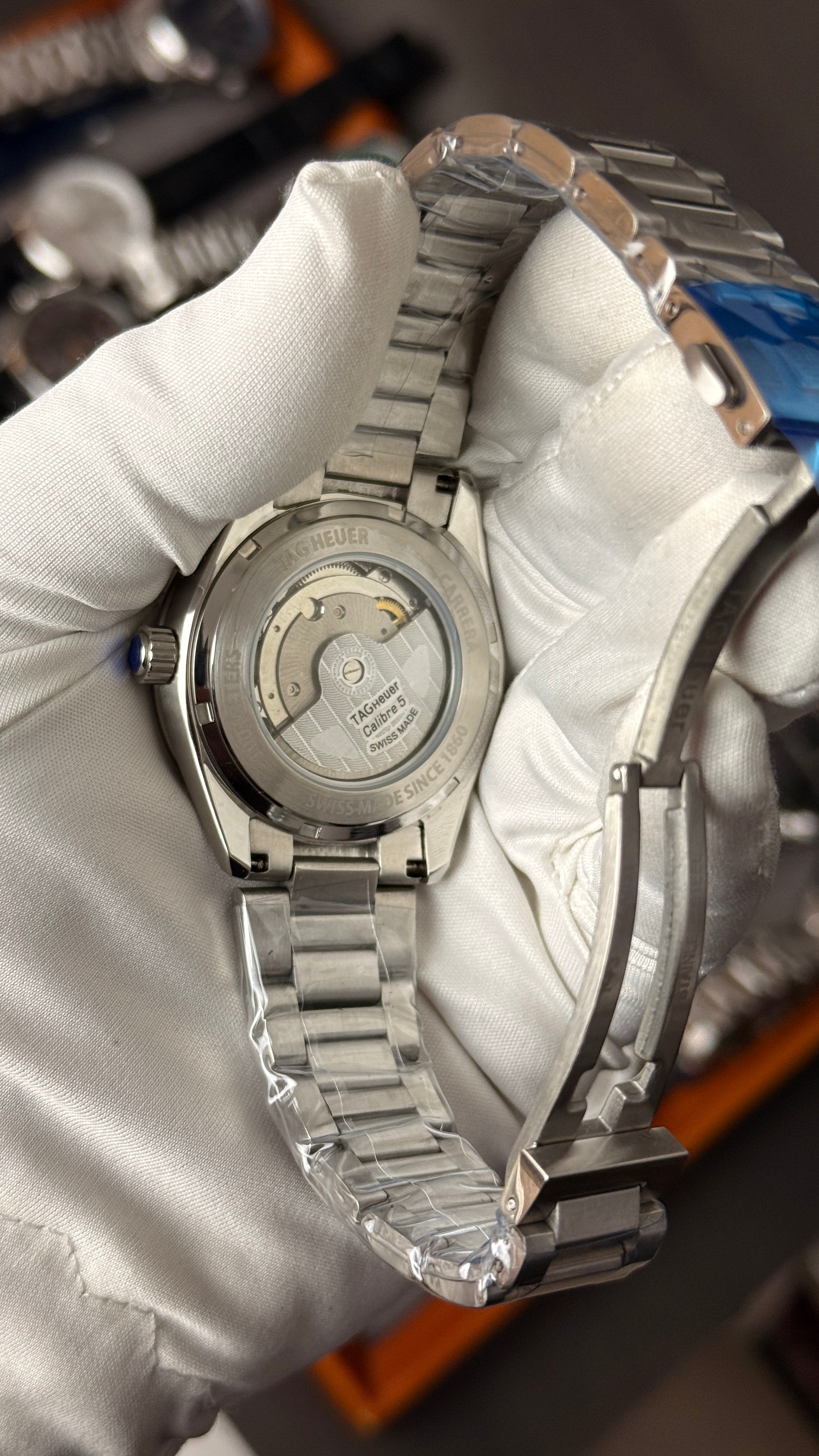 Silver with black Dial