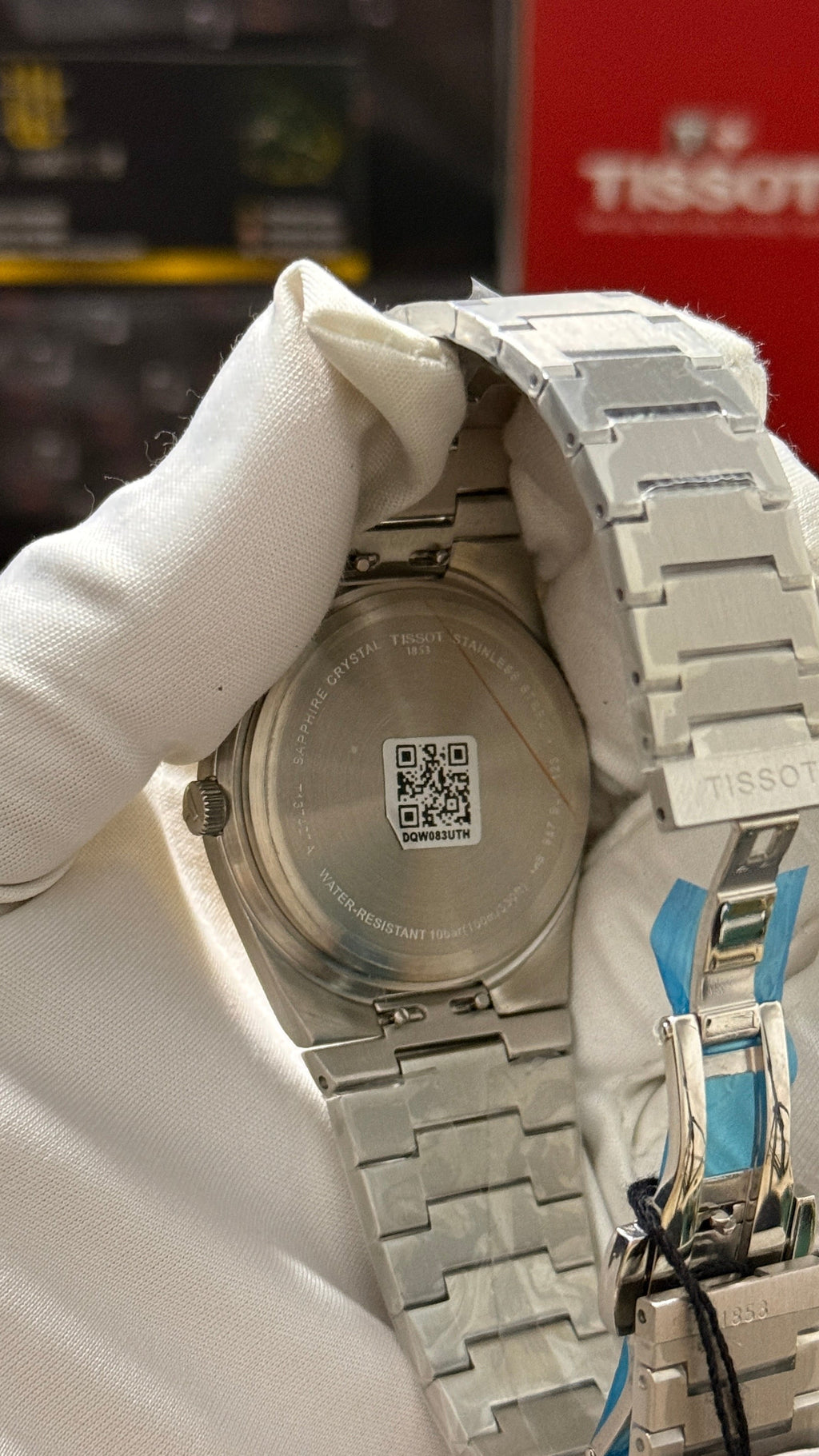 Silver with gold dial & gold bezel