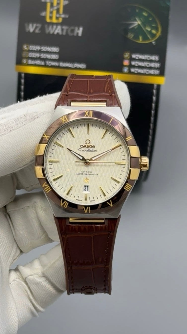 Silver with White Dial.
