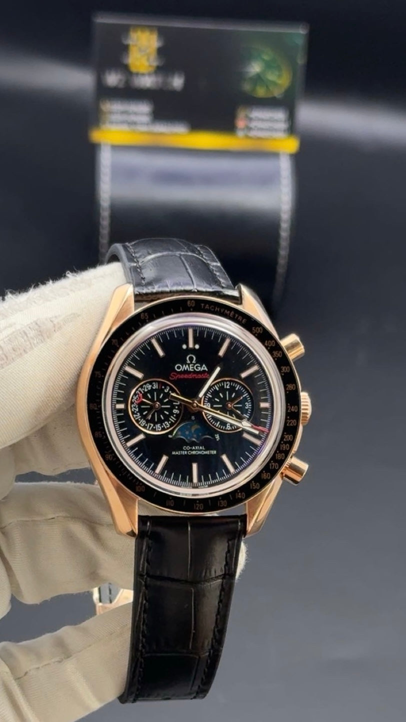 Rose gold with black Dial