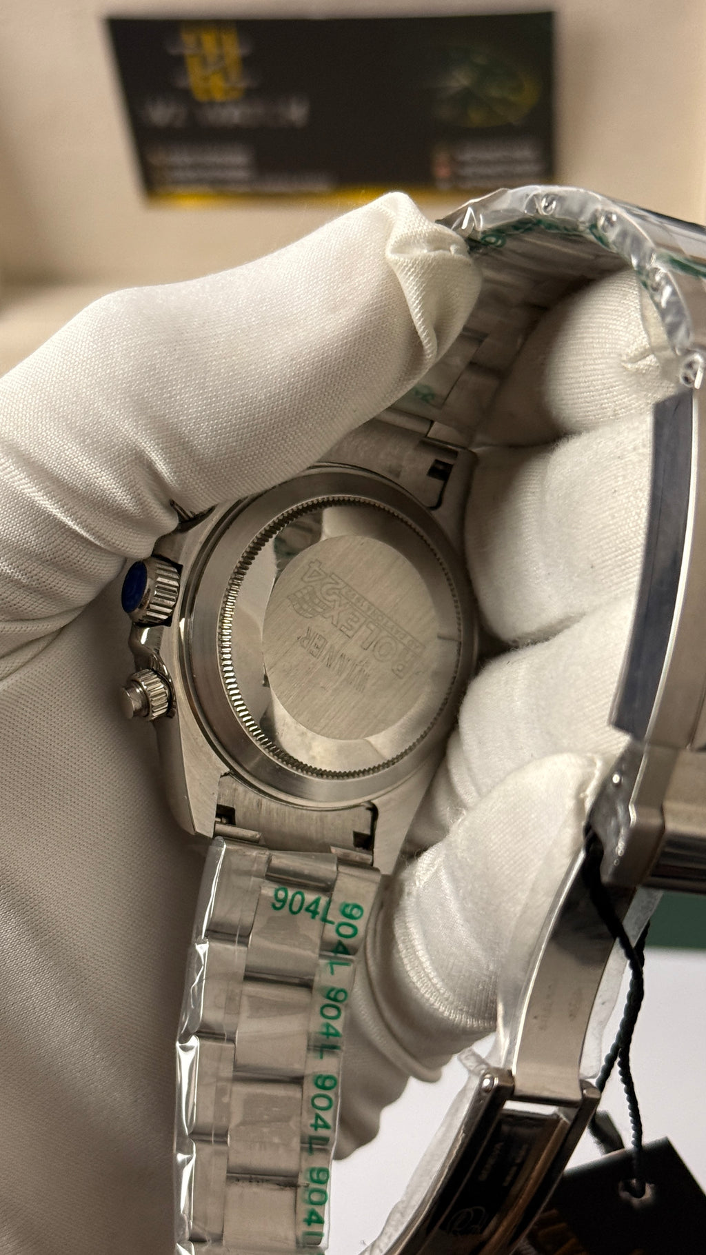 Silver with lie blue Dial