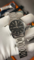 Silver with black Dial