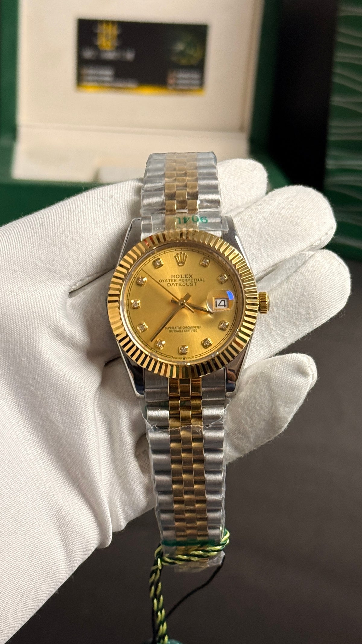 (36mm)yellow gold two tone  Dial.