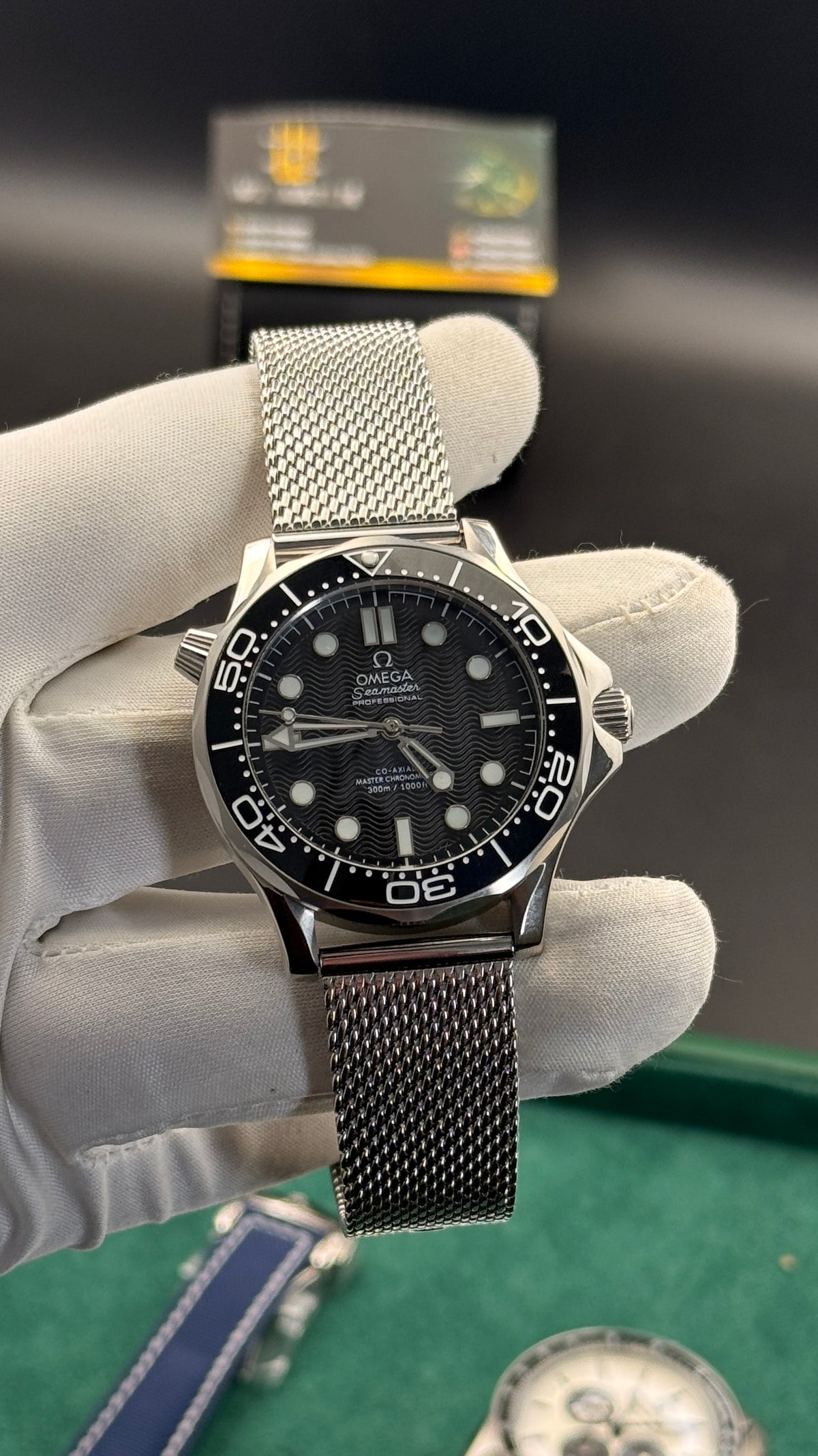 Silver with black Dial.