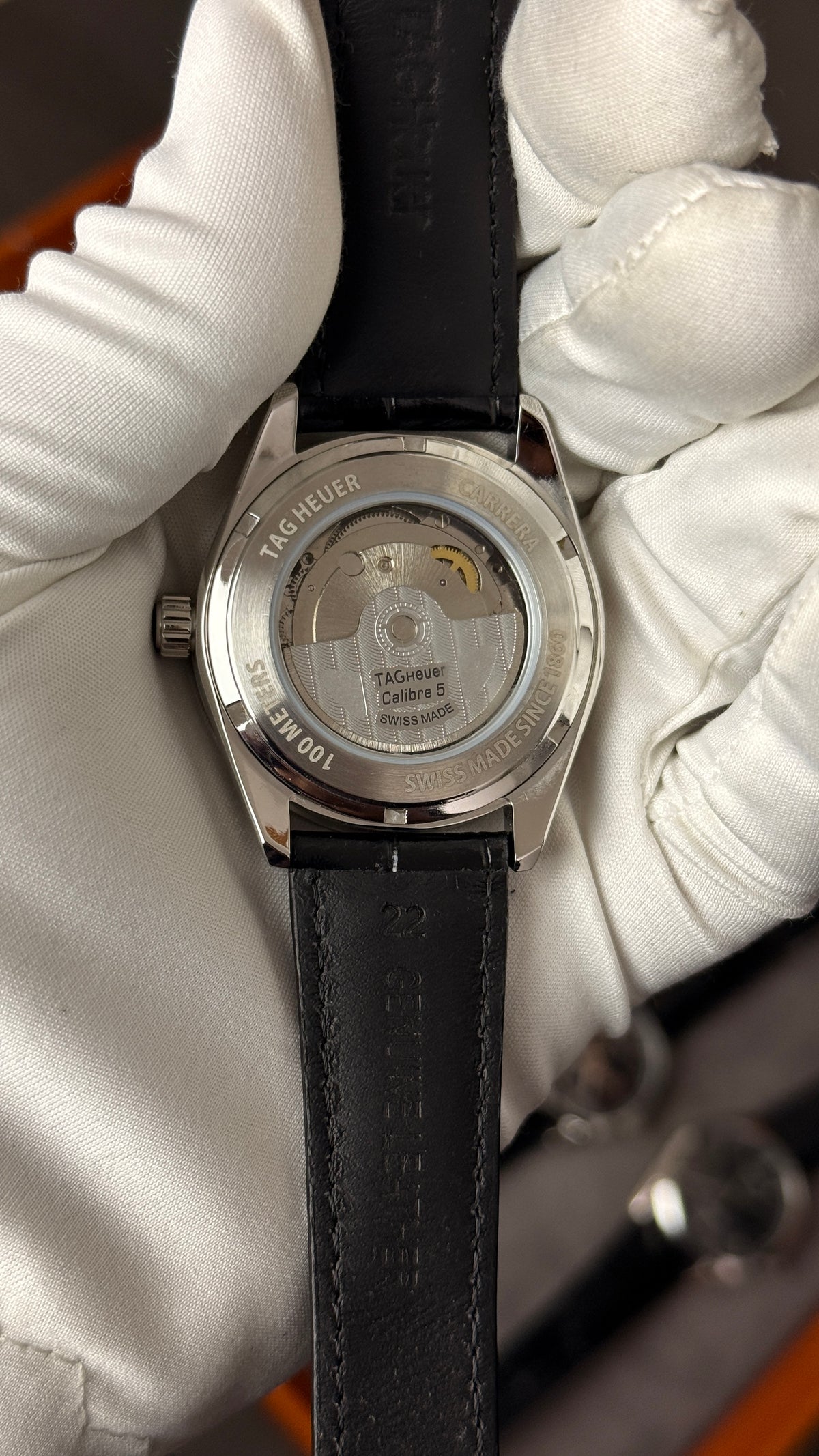 Silver with black Dial