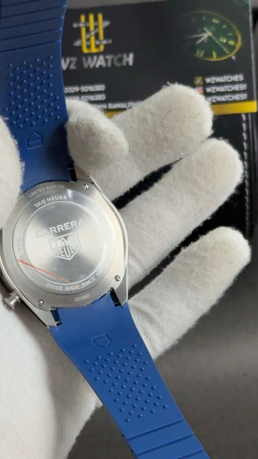 Silver with blue Dial 💙