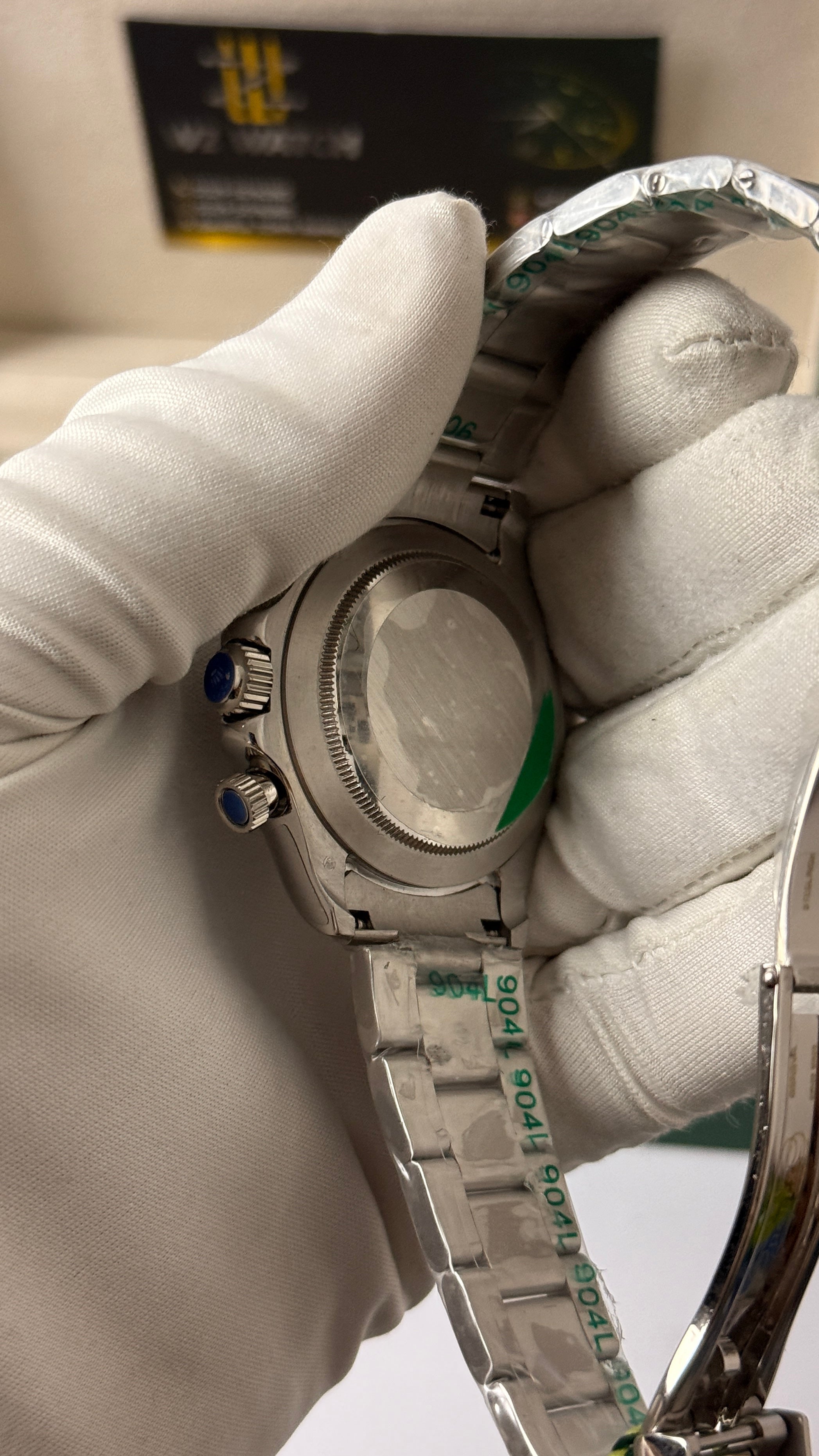 Silver with white dial